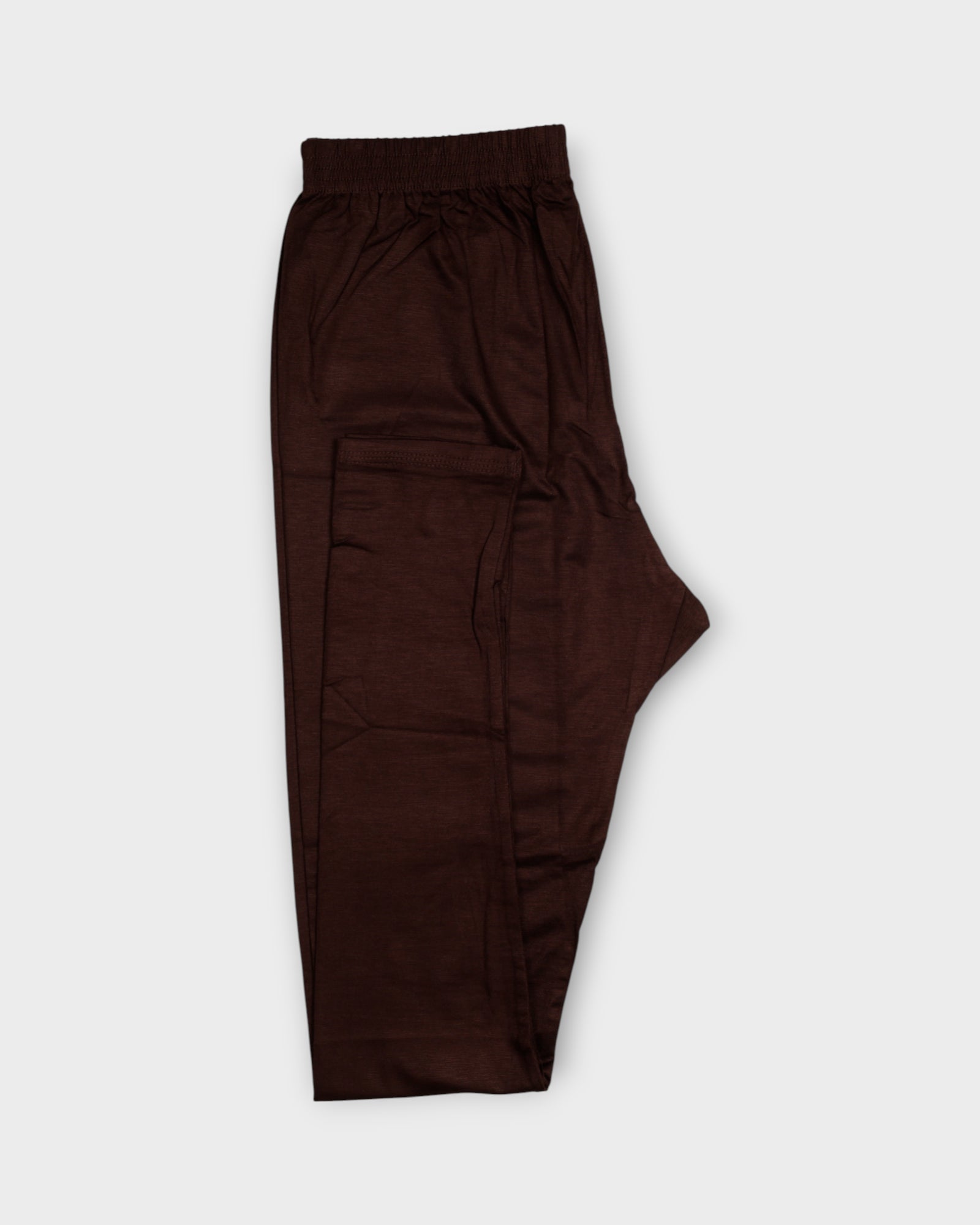 Dark Brown Lycra Cotton Leggings