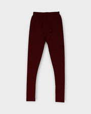 Maroon Cotton Leggings With Comfortable Fit