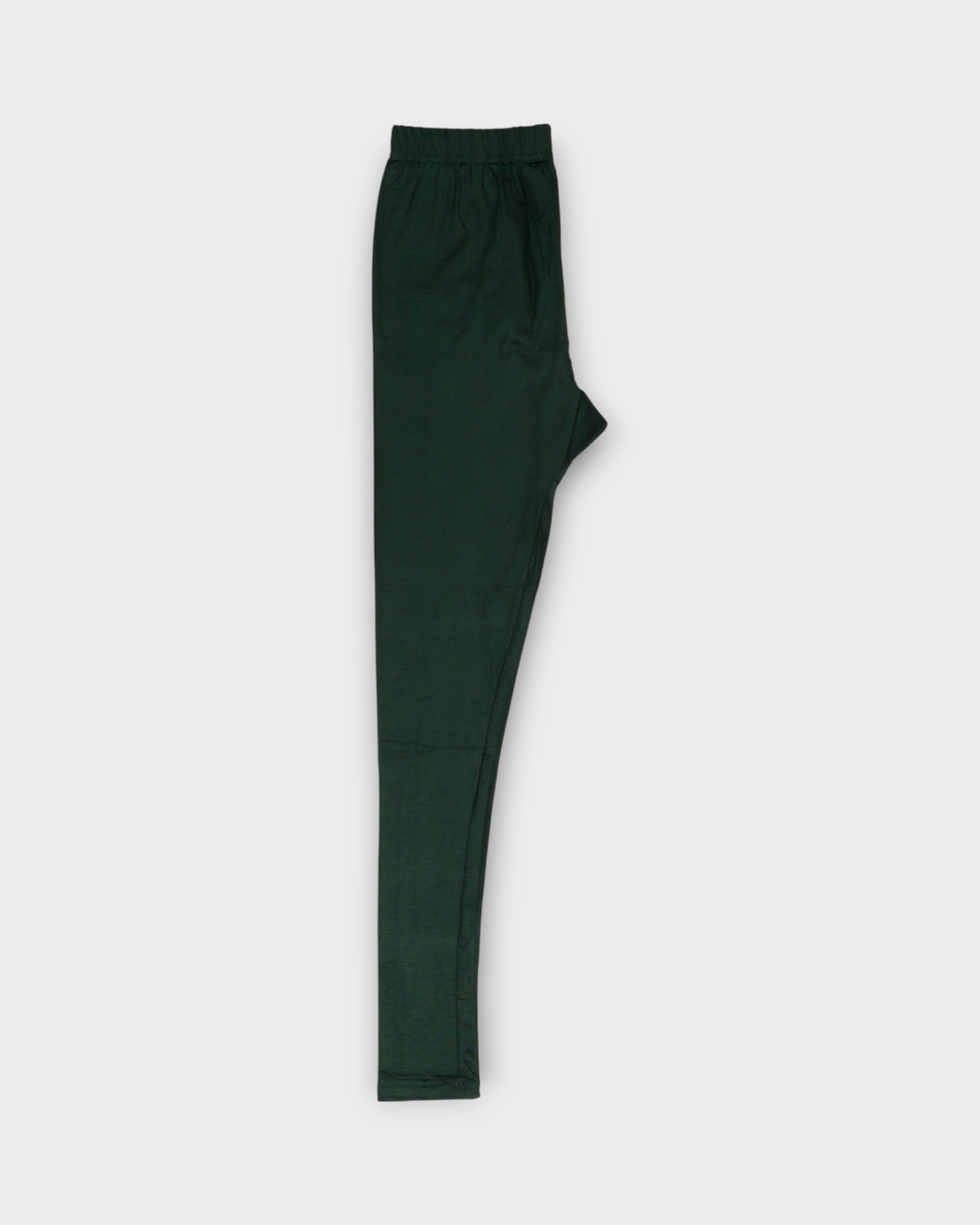 Bottle Green Cotton Lycra Leggings