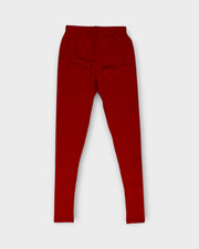Red Lycra Leggings With Comfortable Fit