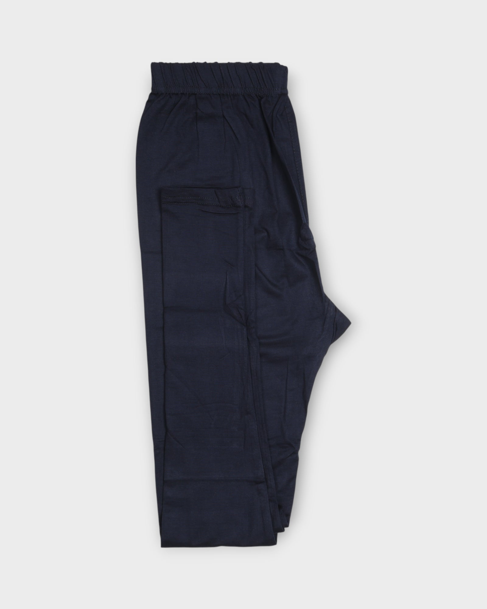 Navy Soft Lycra Cotton Leggings