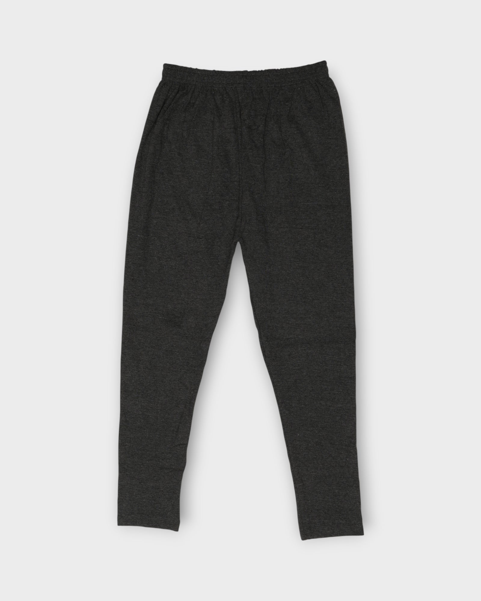 Grey Lycra Cotton Leggings With Ethnic Flair