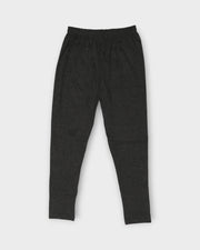 Grey Lycra Cotton Leggings With Ethnic Flair