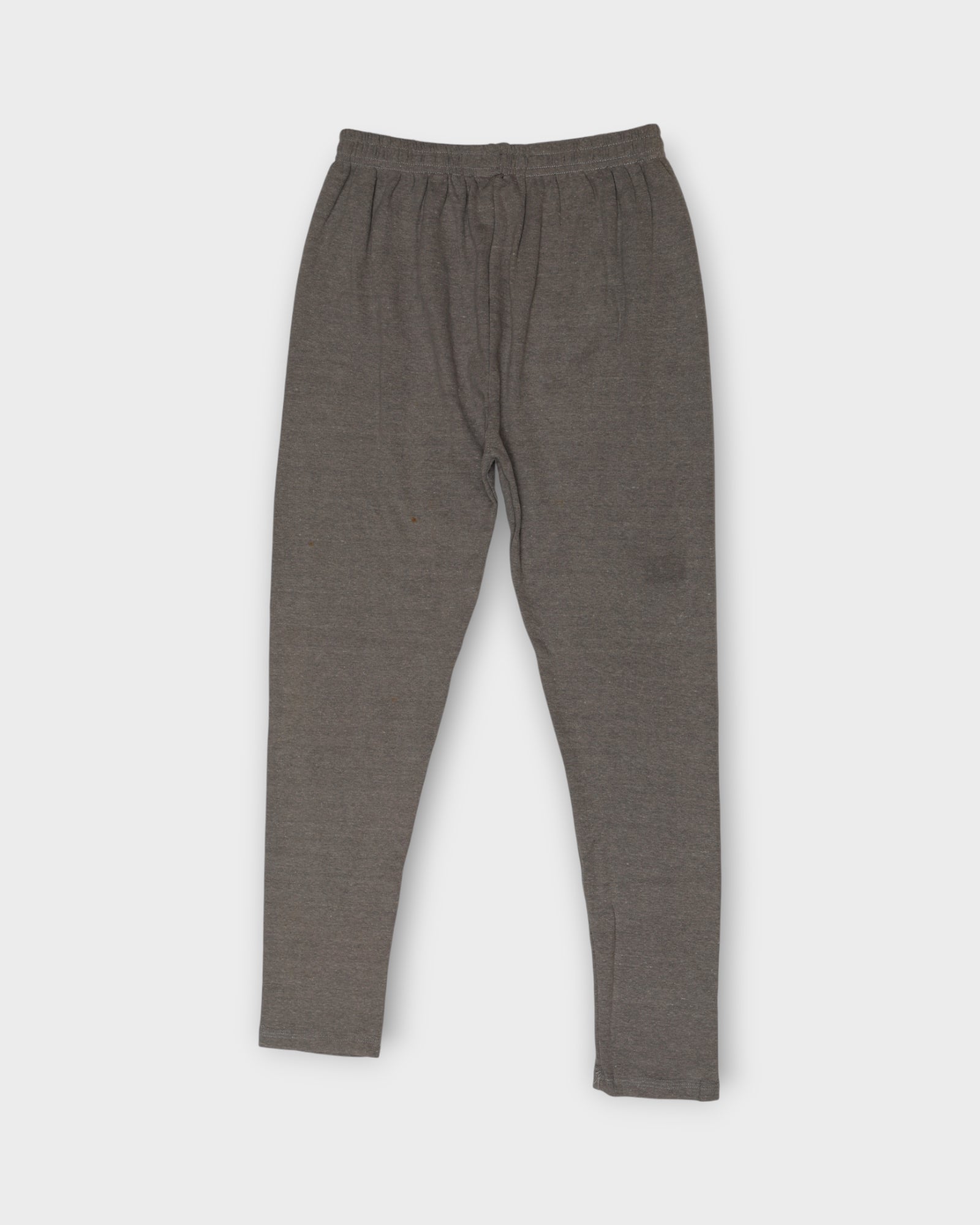 Light Grey Lycra Cotton Ankle Leggings
