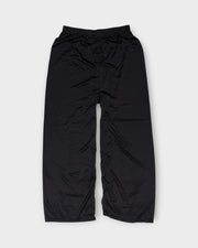 Black Cotton Wide Leg Palazzos