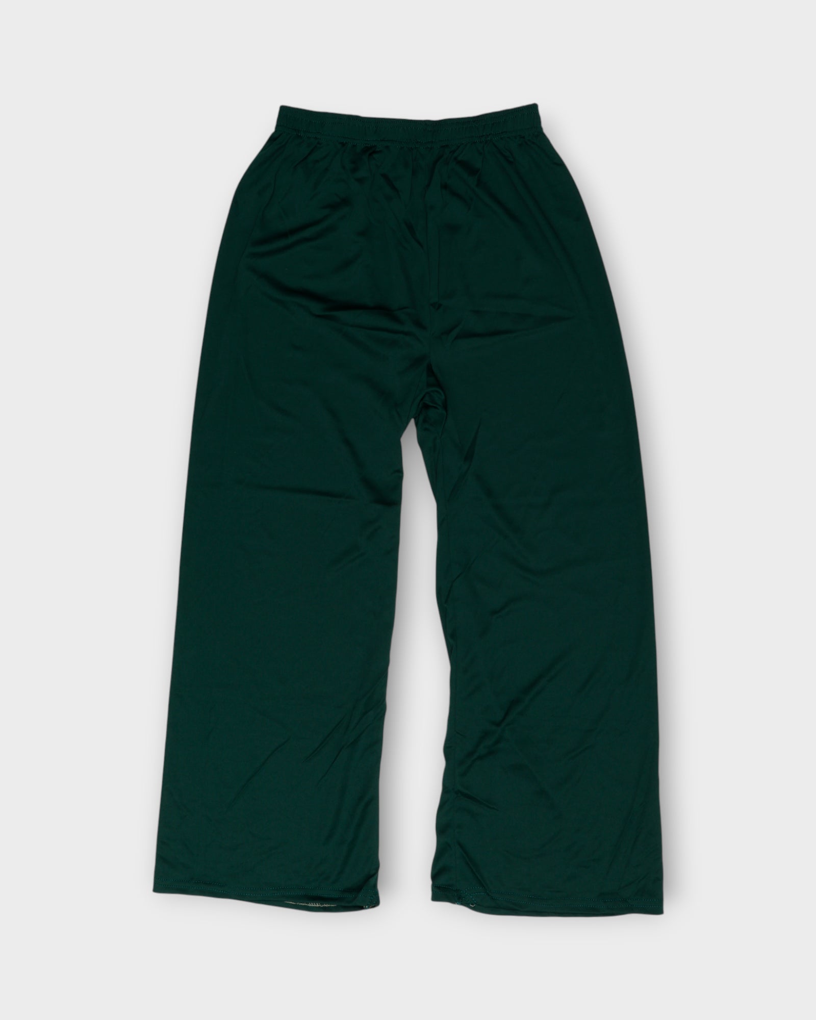 Dark Green Cotton Wide Leg Palazzos