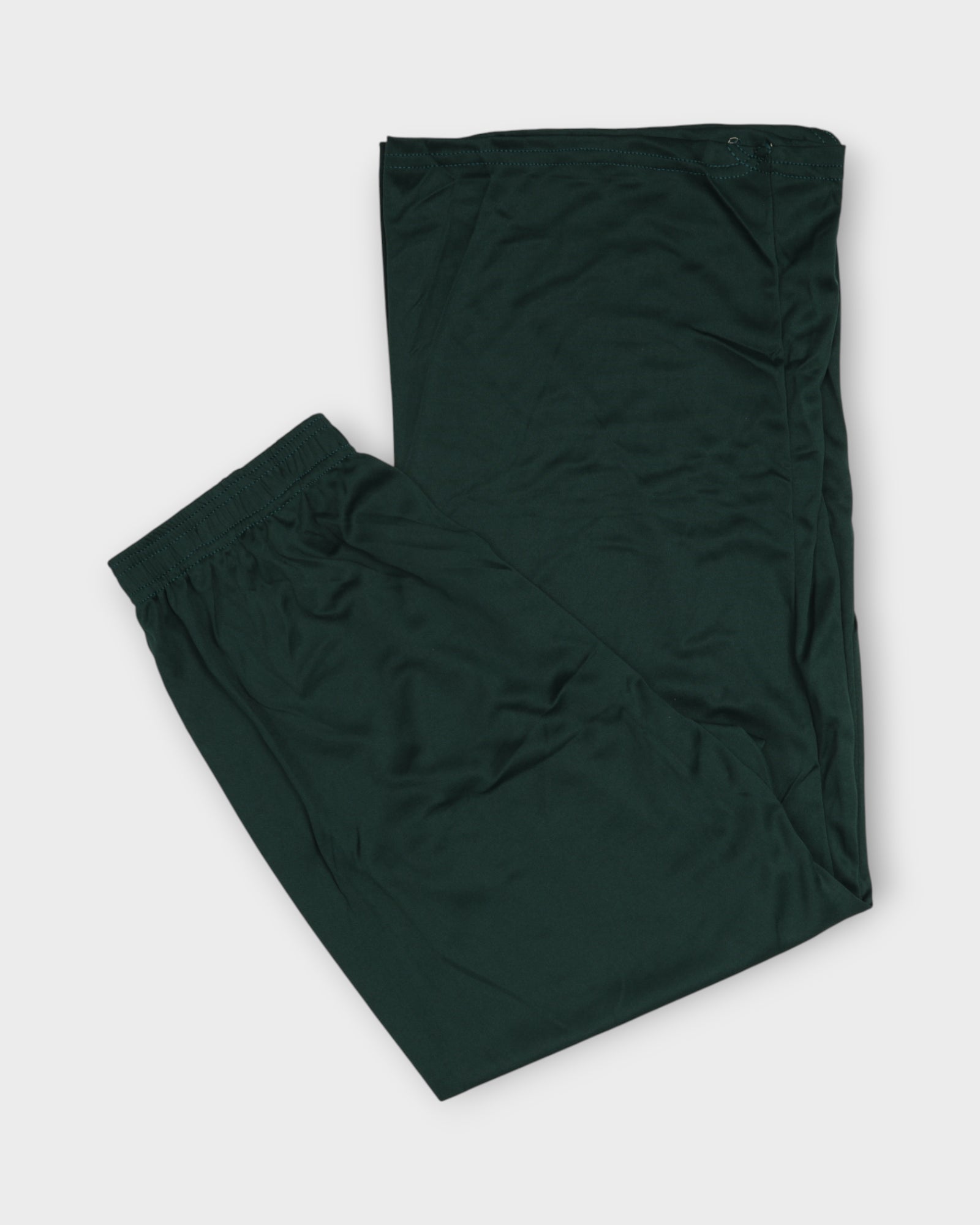 Dark Green Cotton Wide Leg Palazzos