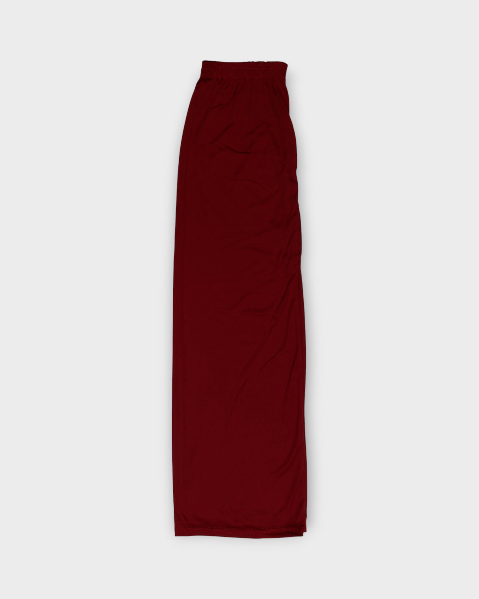 Maroon Cotton Flared Palazzos