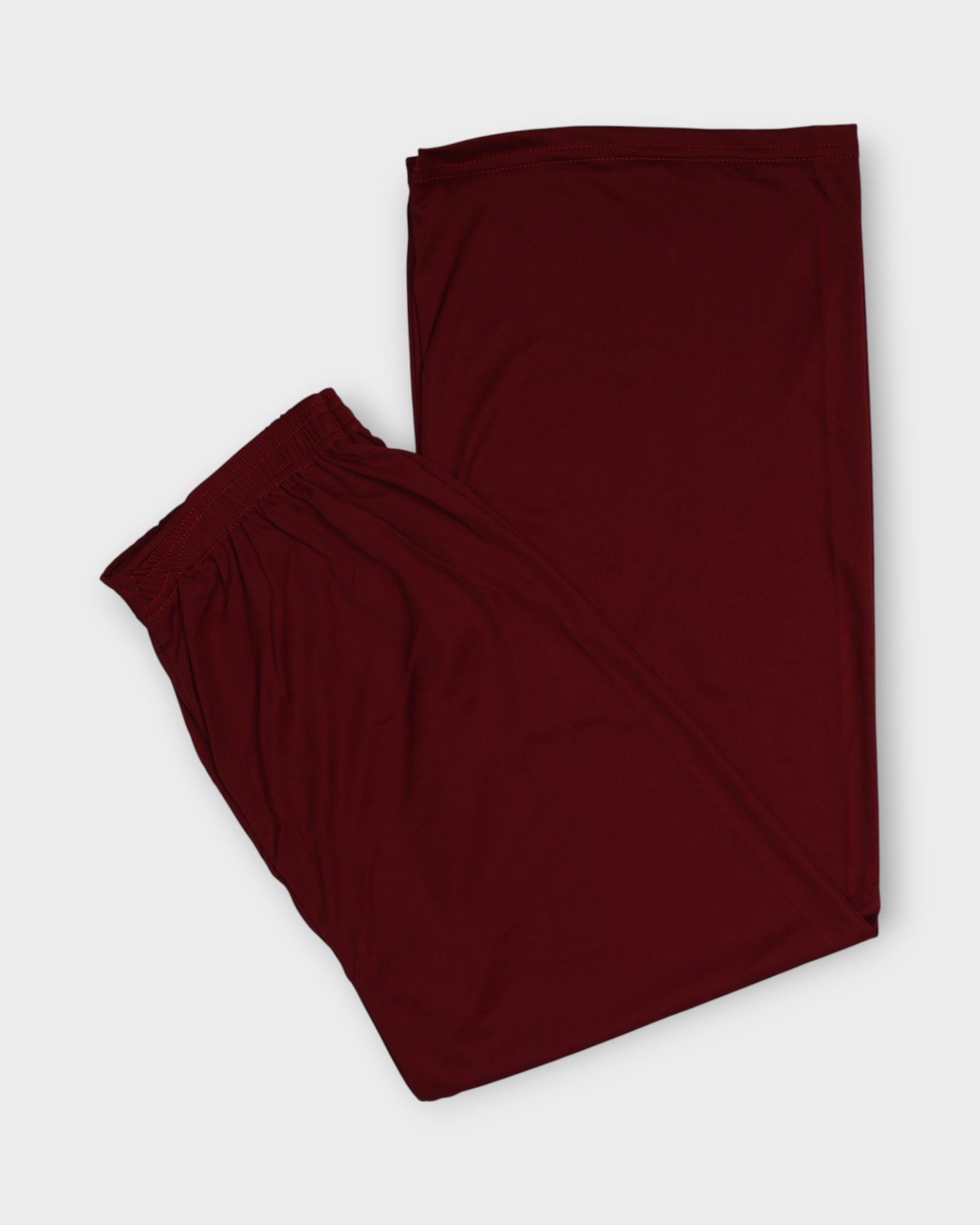 Maroon Cotton Flared Palazzos