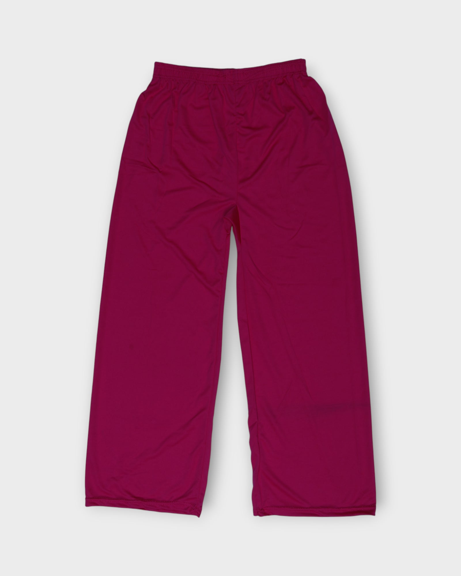 Dark Pink Cotton Wide Leg Palazzos