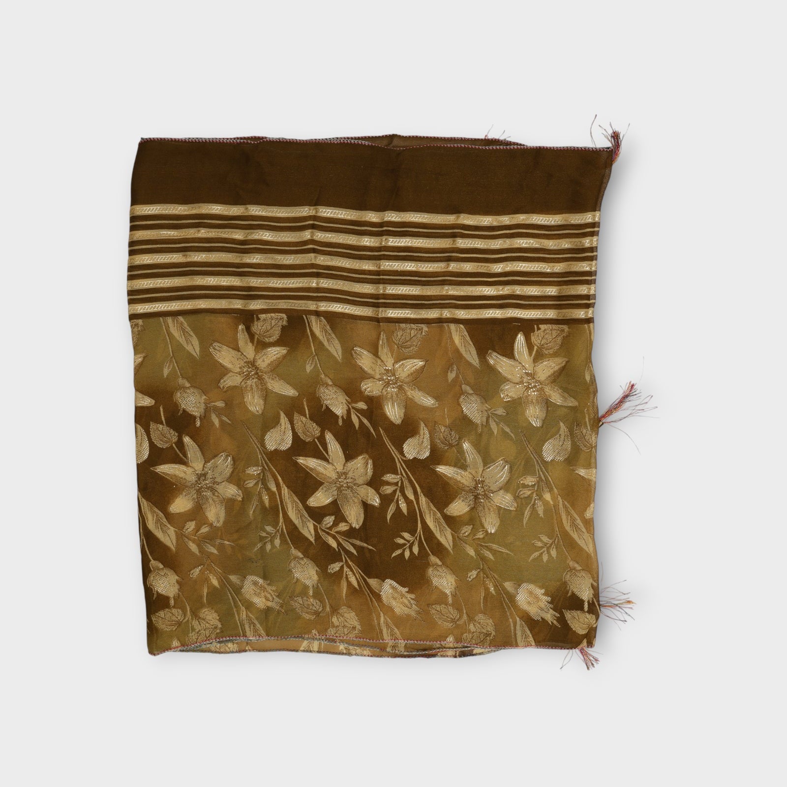 Striped Border Women's Scarf
