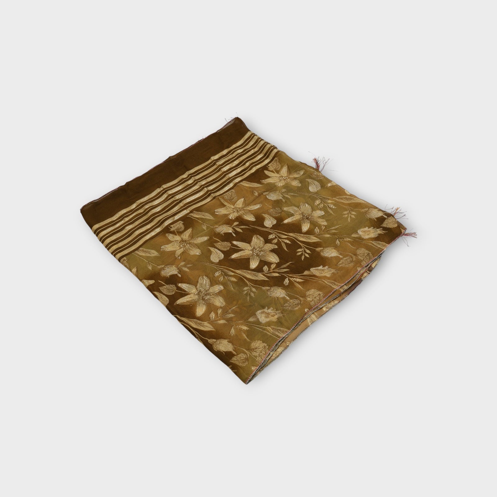 Striped Border Women's Scarf