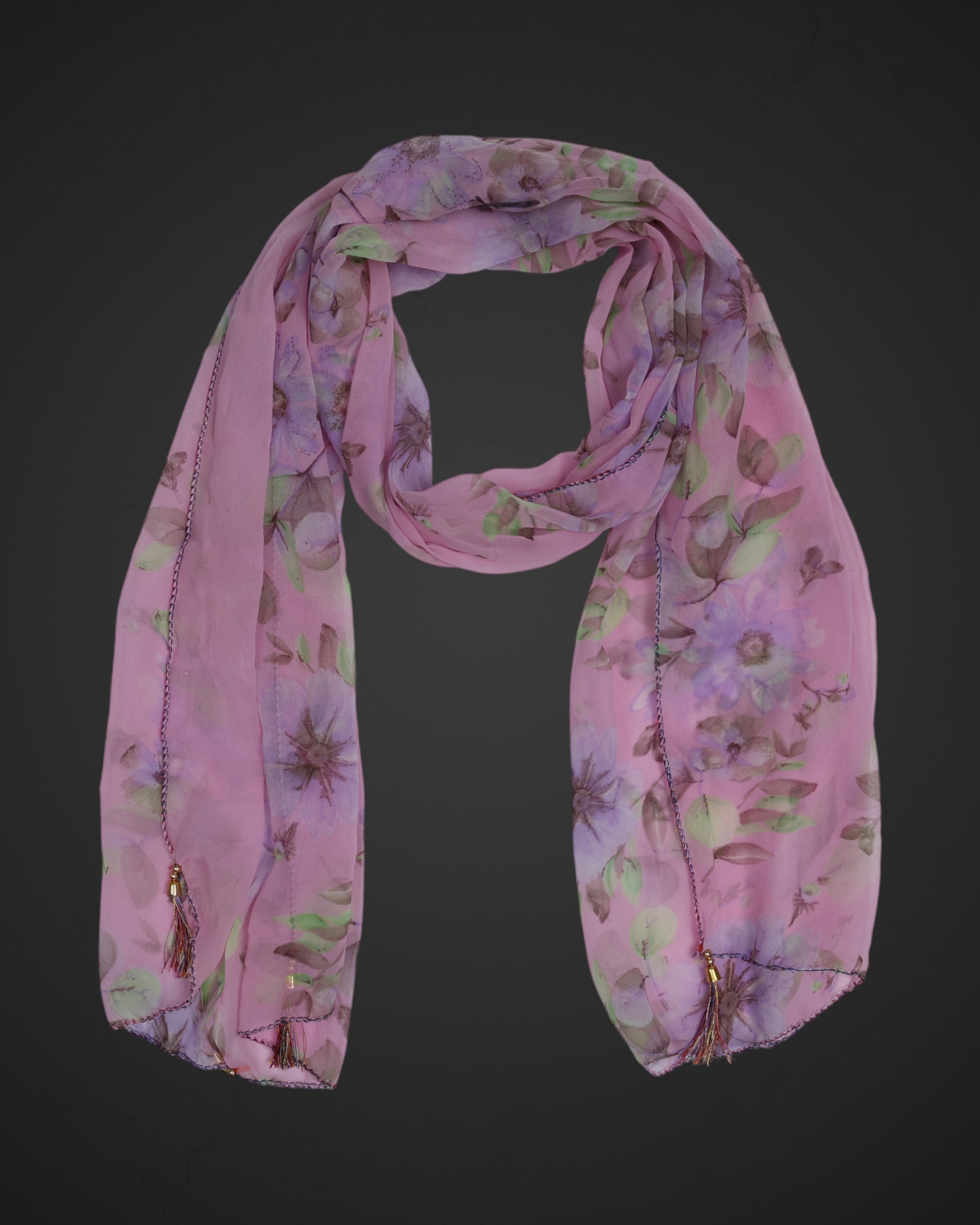 Vintage Floral Delicate Scarf
