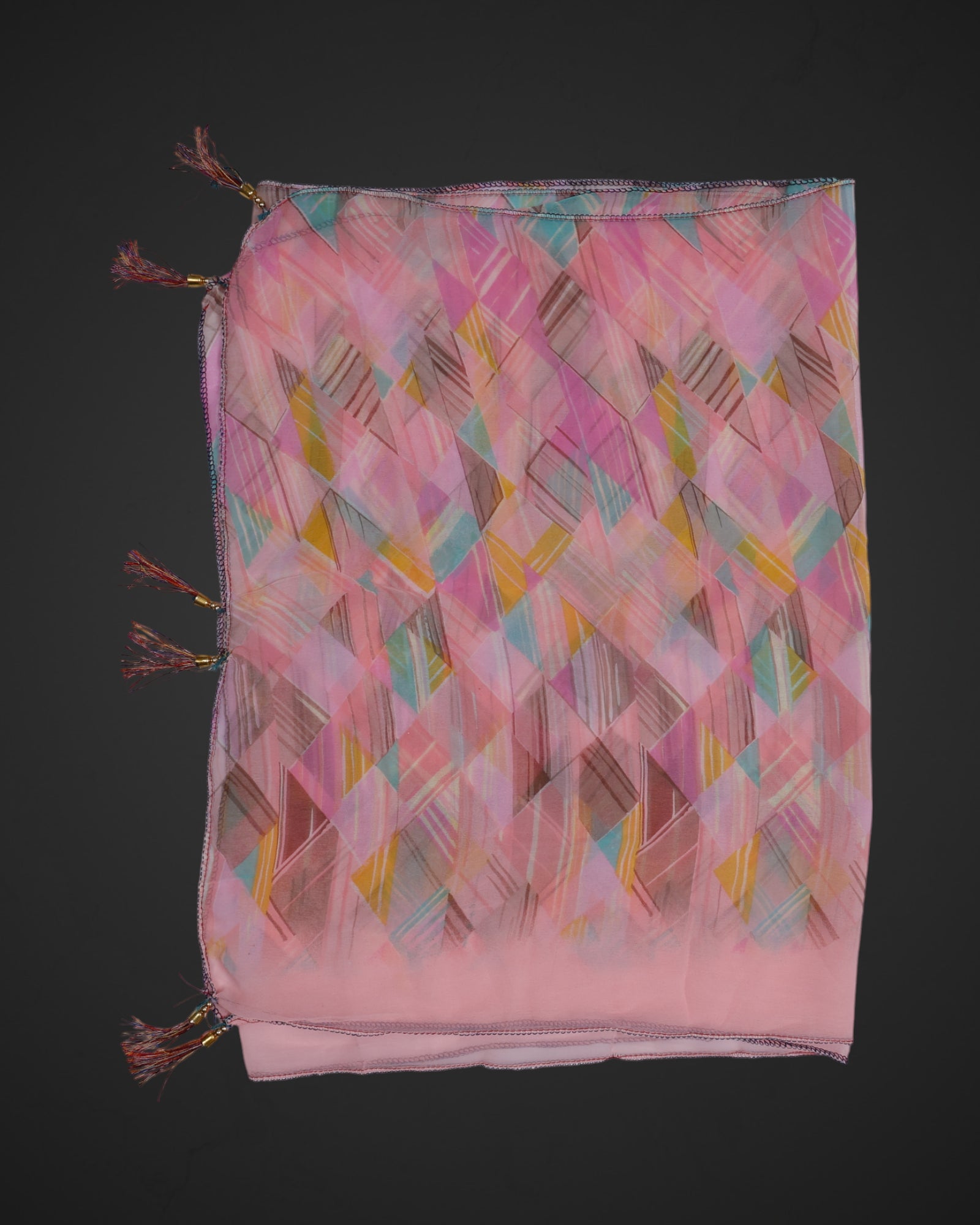 Fashionable Slim Geometric Scarf