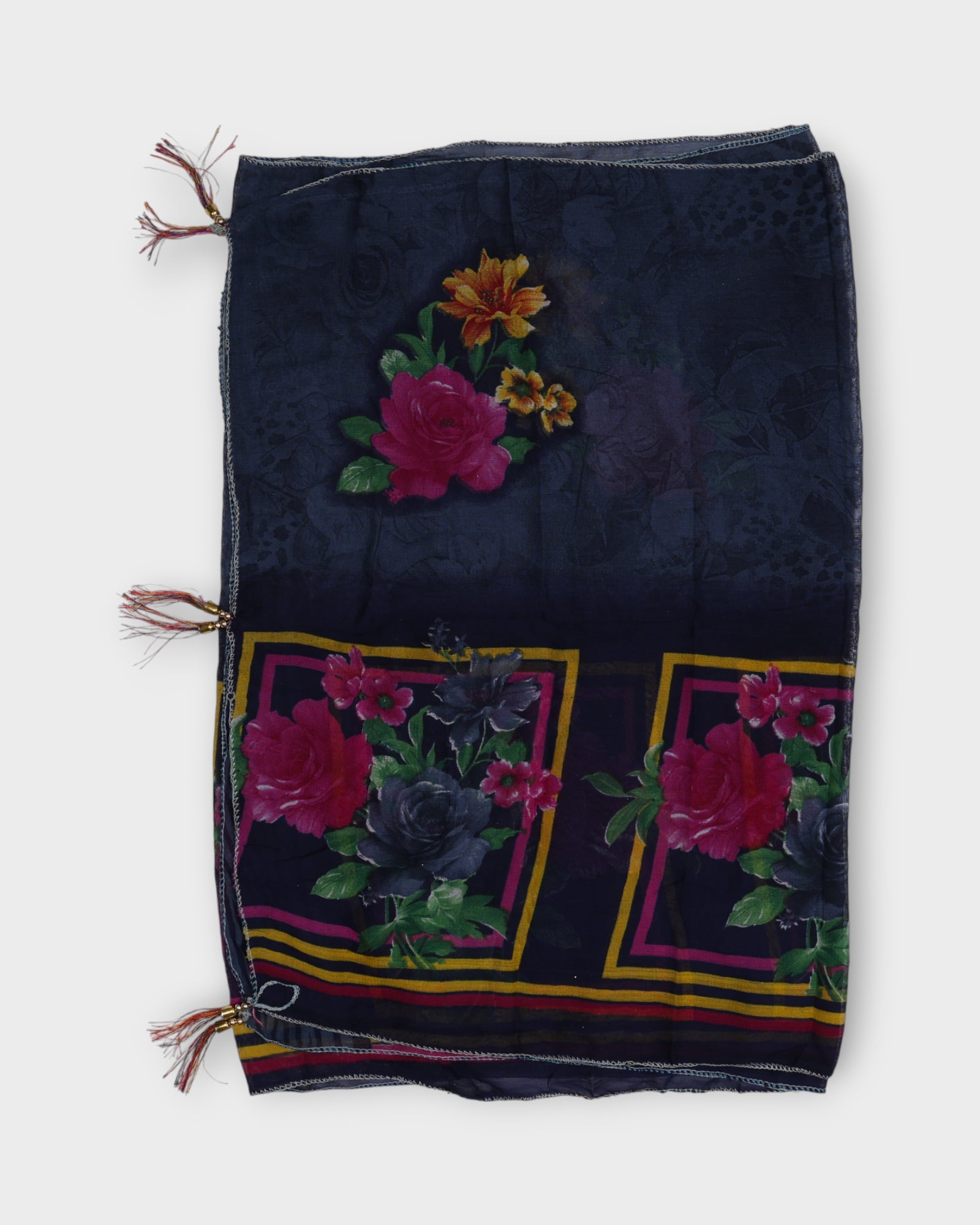 Charming Flower Print Scarf