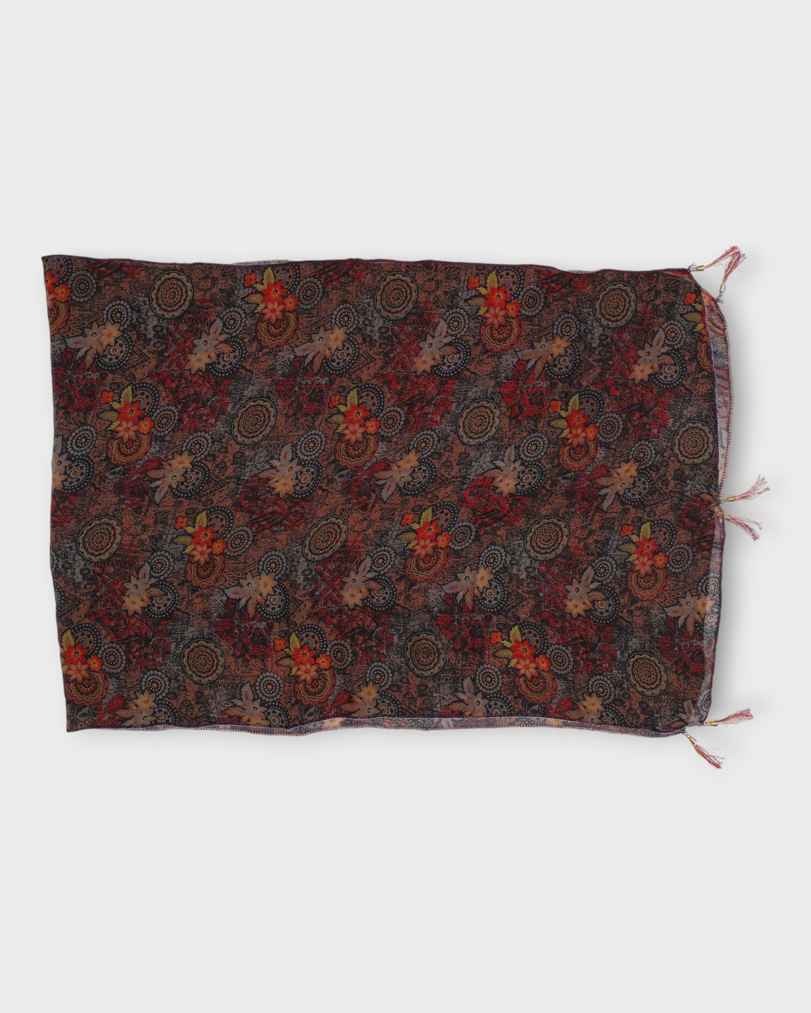 Stylish Autumn Flower Scarf