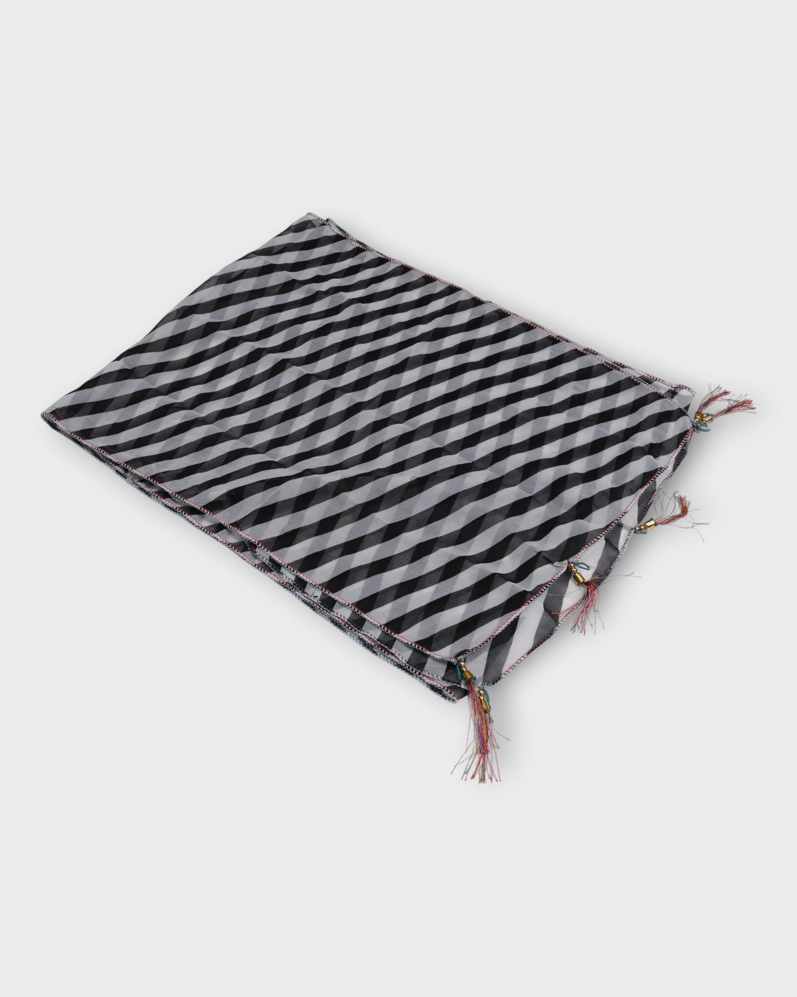 Classic Black and White Scarf
