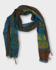 Cozy Vibrant Floral Scarf