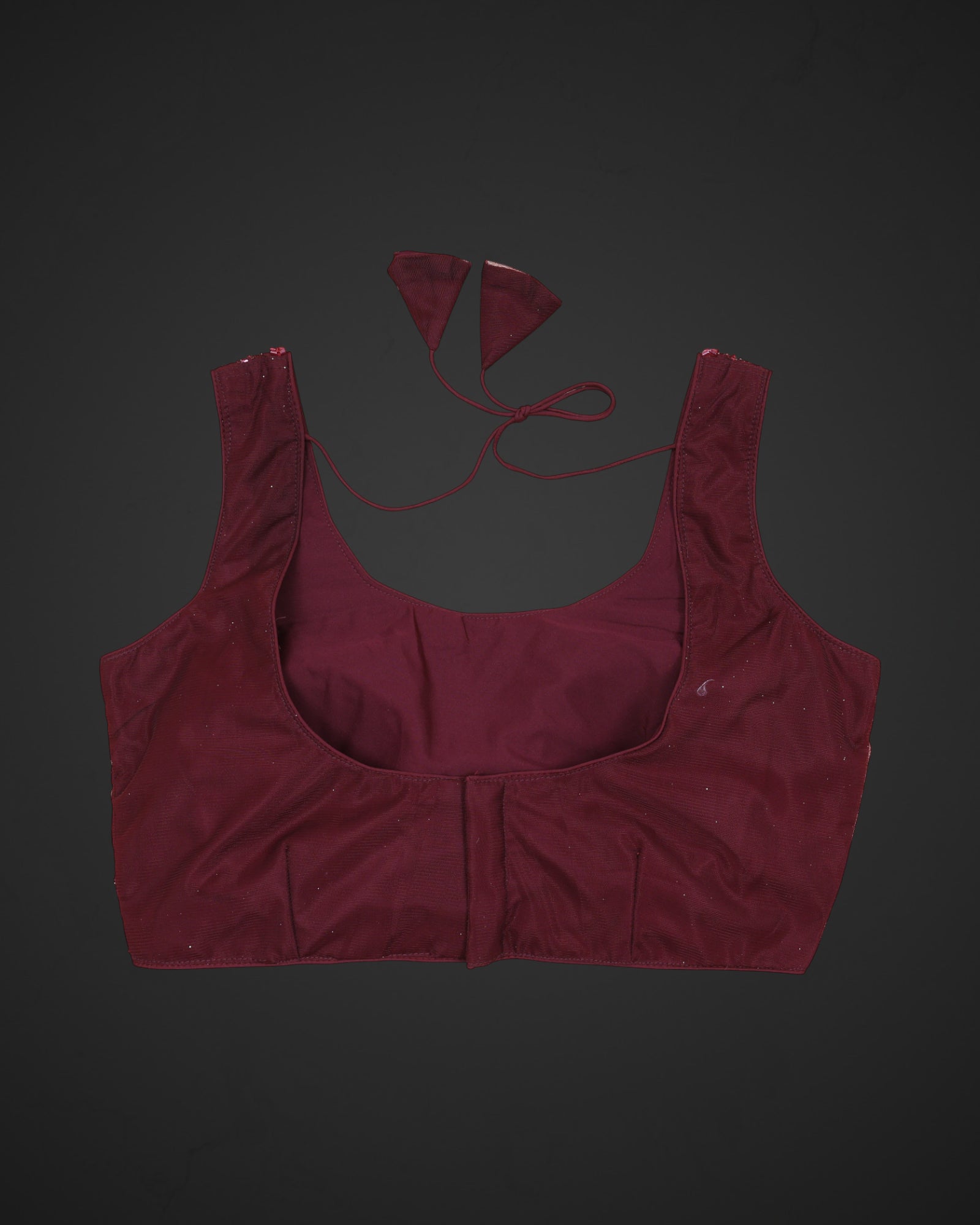 Net U Neck Readymade Blouse With Closure