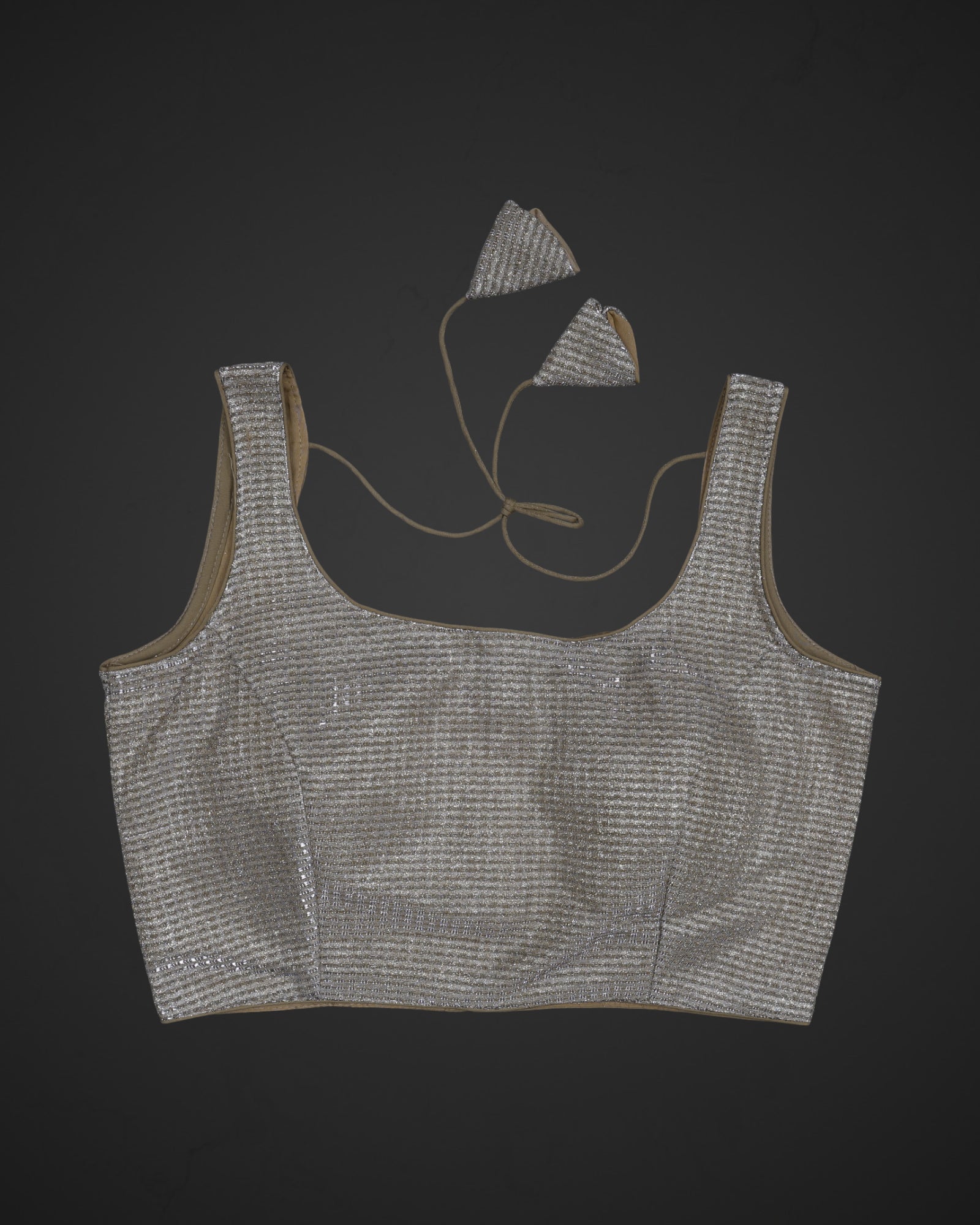 Shimmer Fabric Modern Square Neck Readymade Blouse