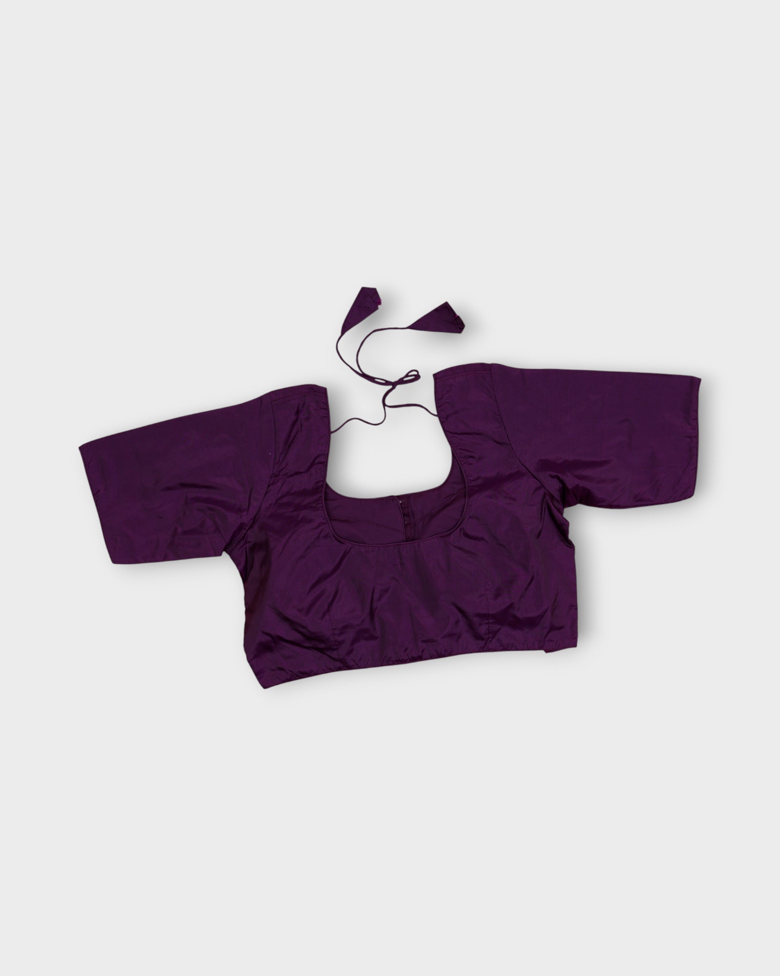 Silk U Neck Blouse Grace Meets Festive Charm