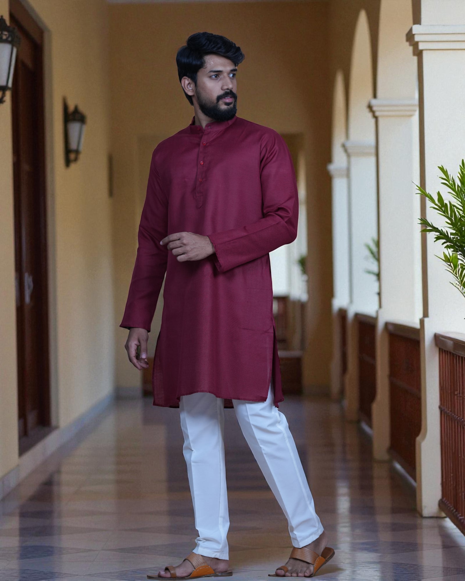 Trendy Plain Men's Kurta