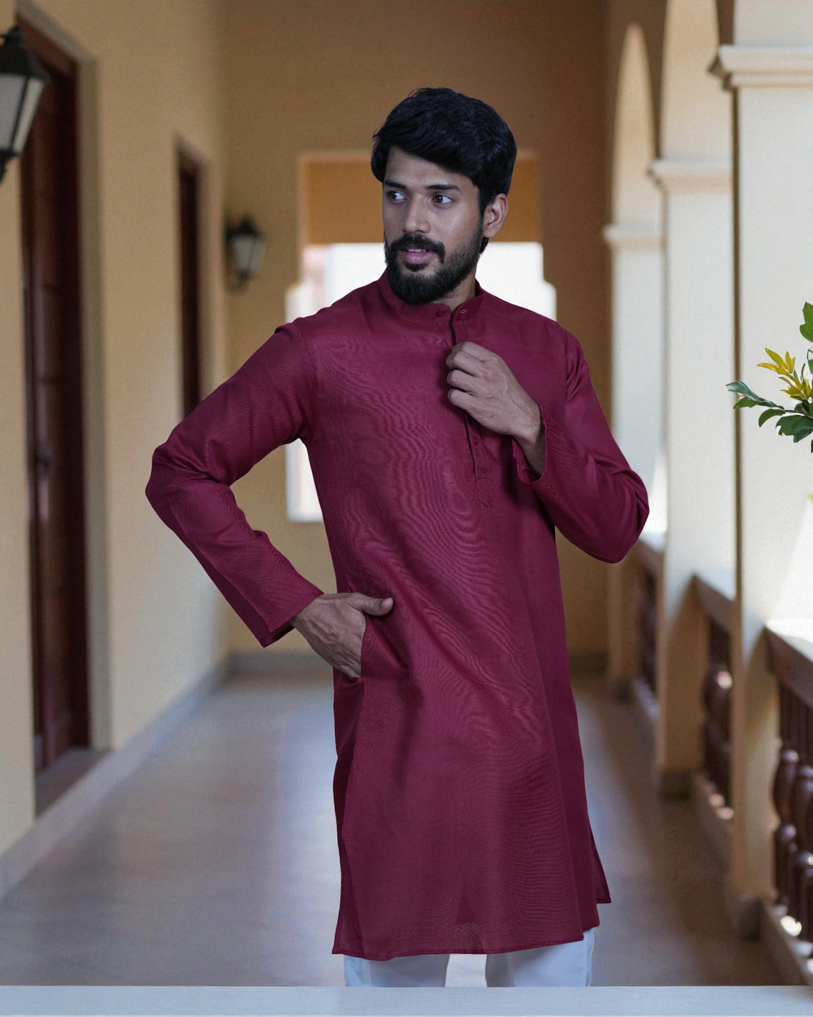 Trendy Plain Men's Kurta