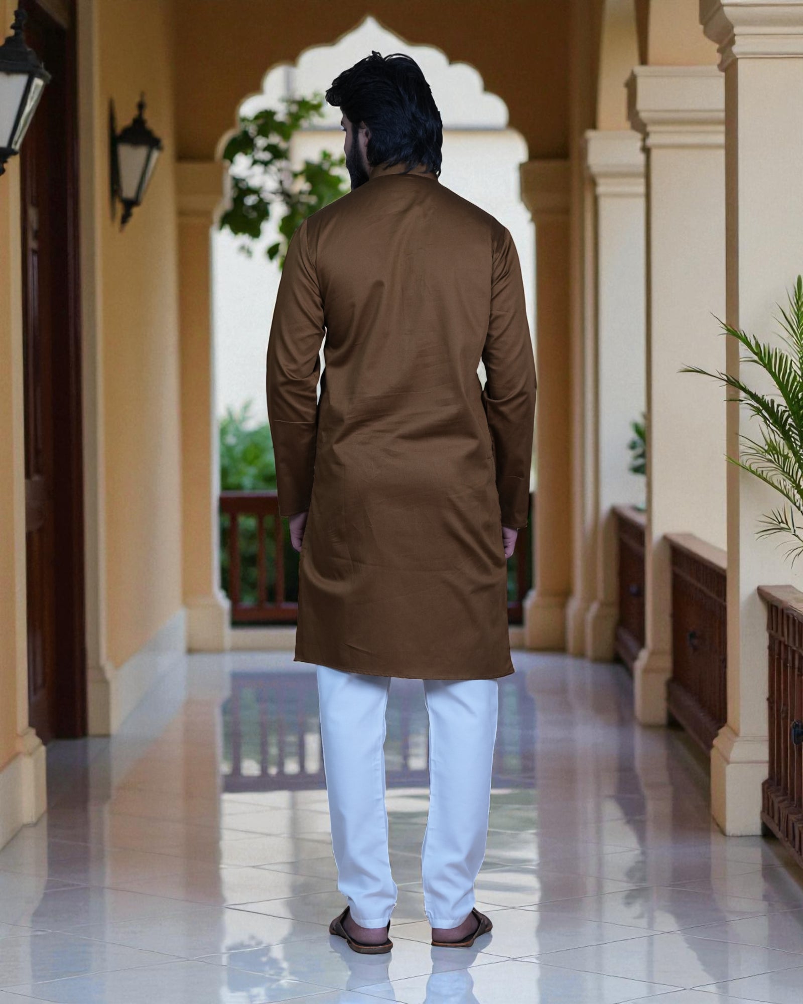 Cotton Plain Kurta Pajama Set