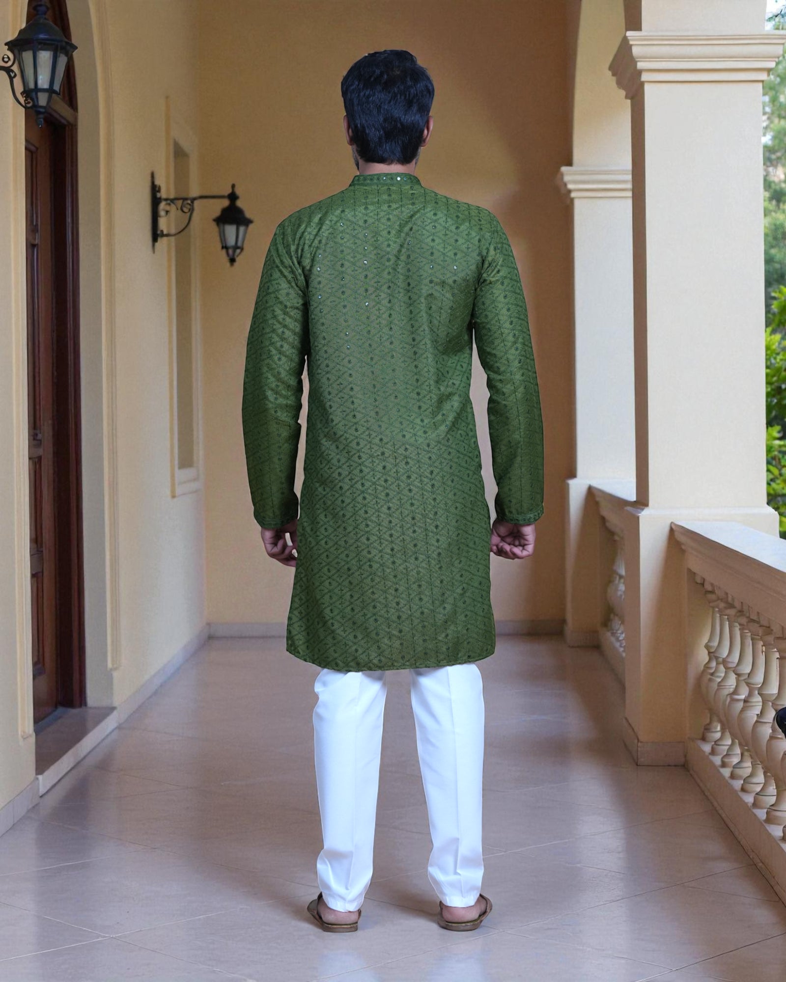 Traditional Embroidered Kurta Set
