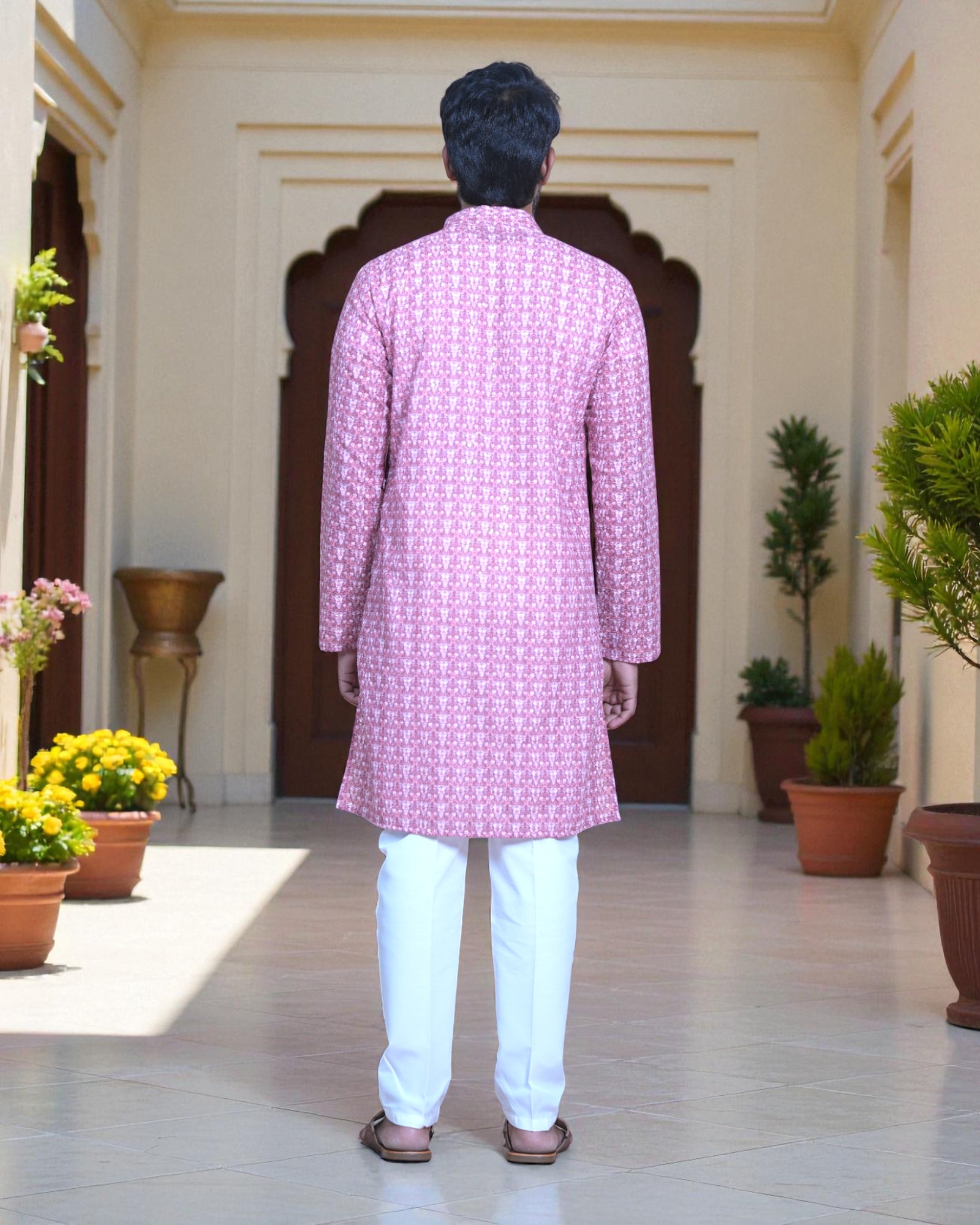 Floral Cotton Print Kurta Pajama Set