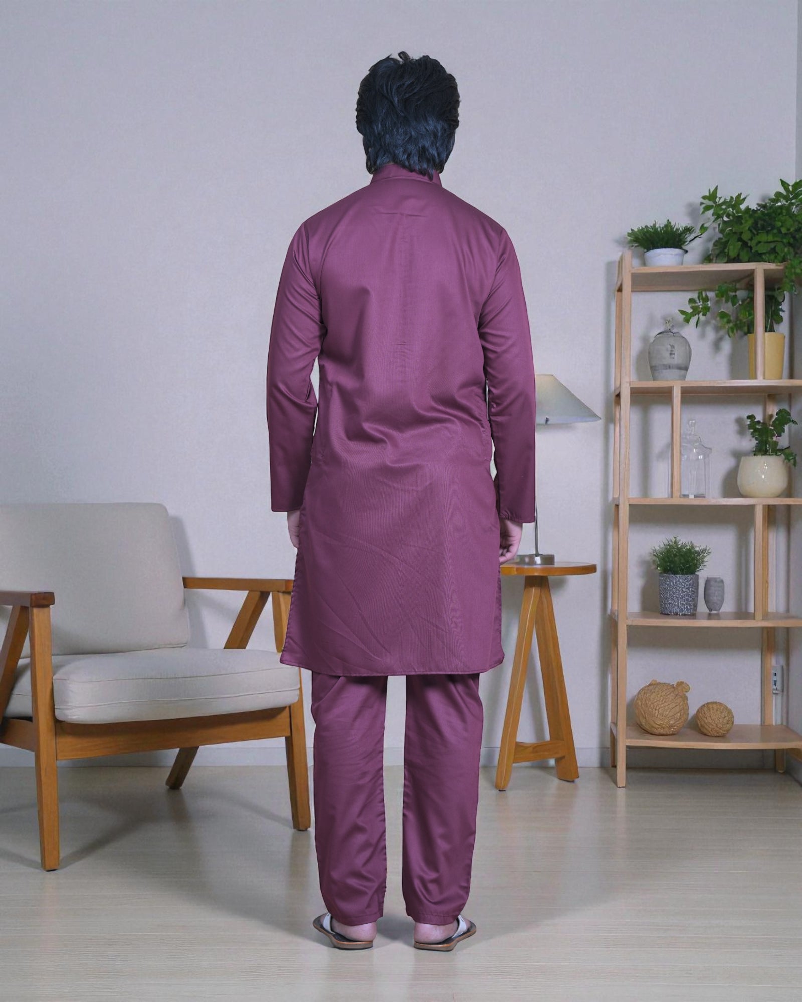 Cotton Pleated Kurta Pajama Set