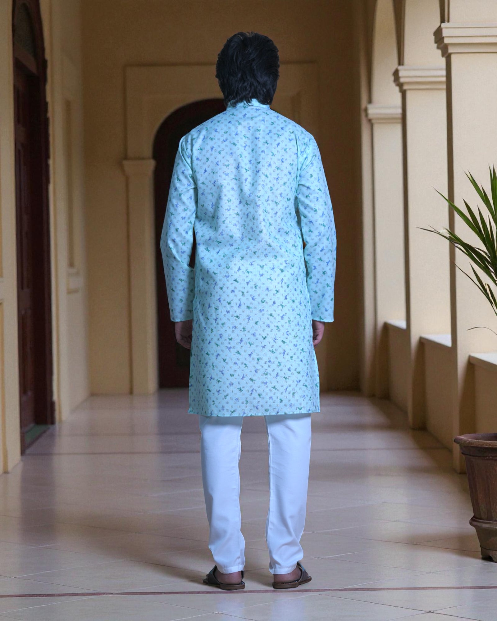 Floral Cotton Printed Kurta Pajama Set