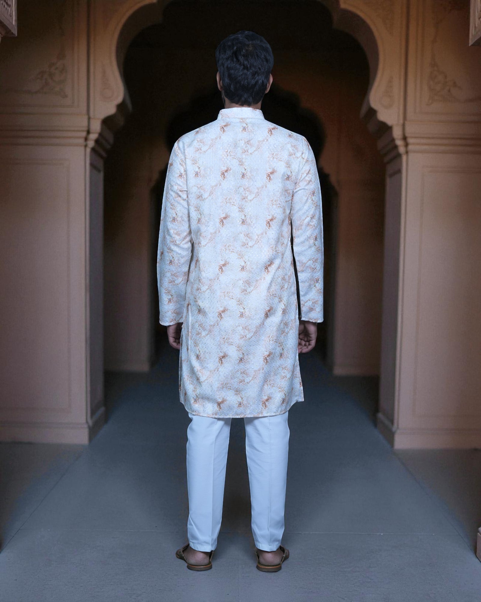 Cotton Shibori Printed Kurta Pajama Set