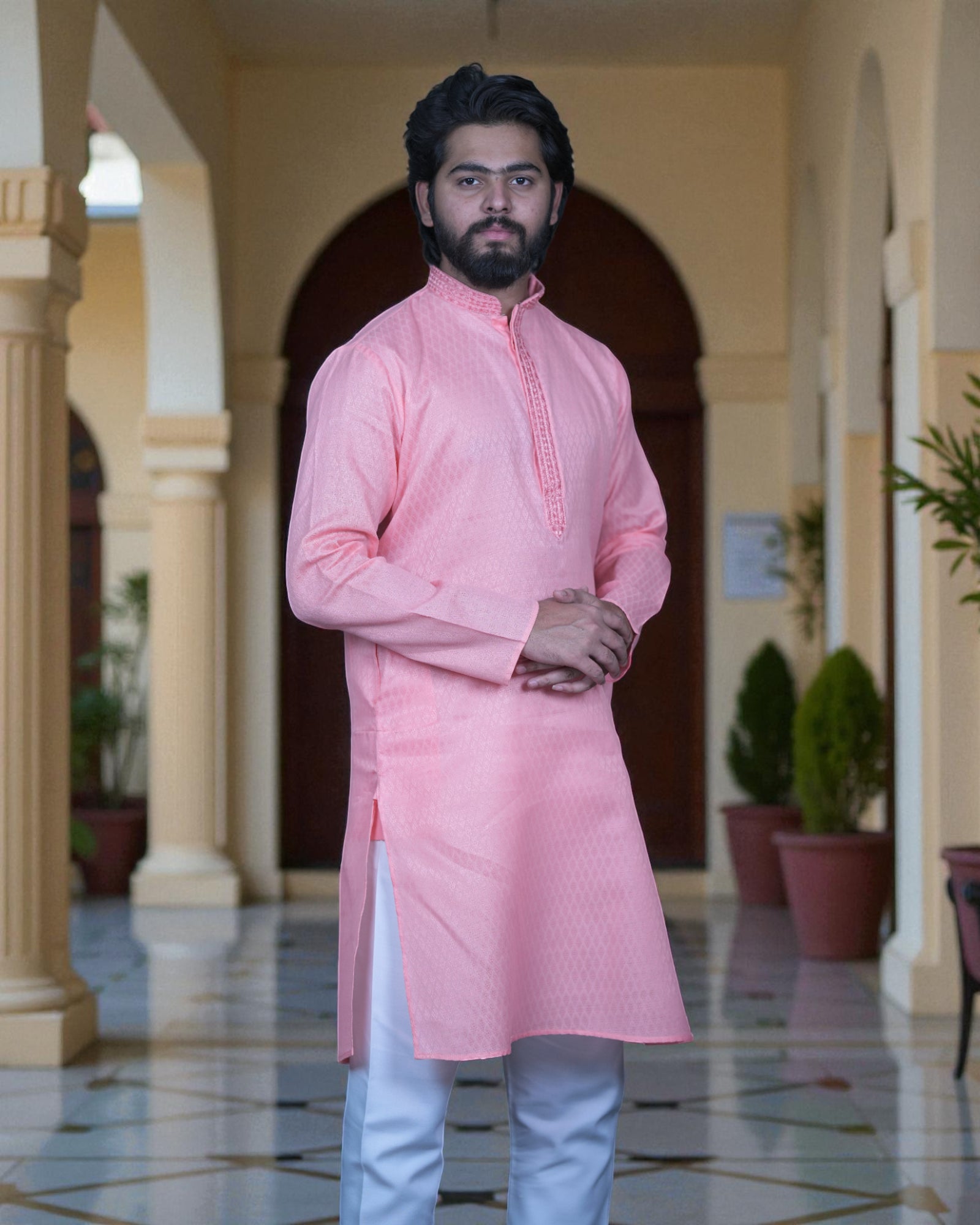 Embrace Heritage Exquisite Embroidered Kurta Pajamas