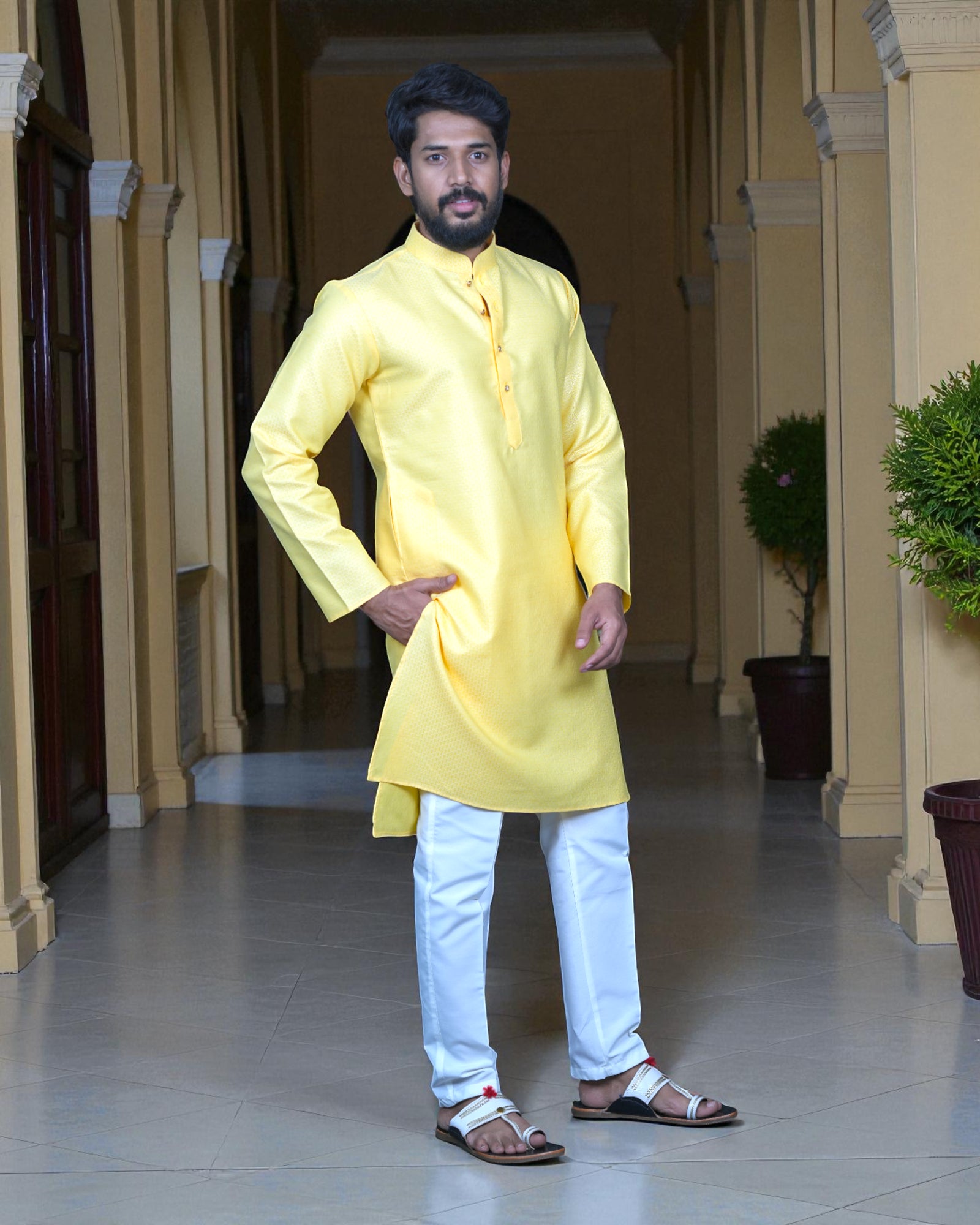 Embrace Tradition Exquisite Textured Kurta Pajama