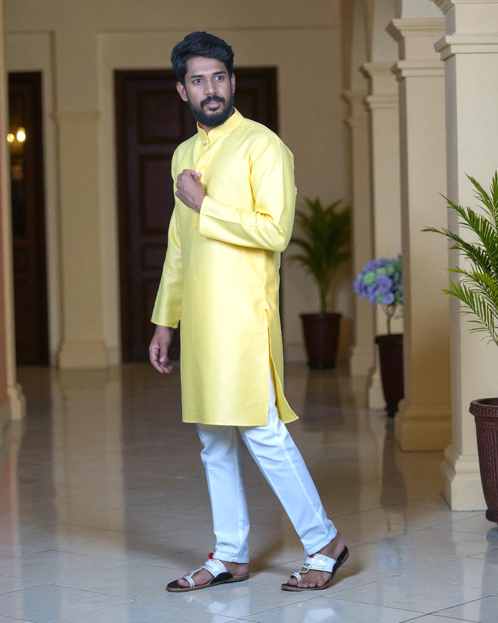 Embrace Tradition Exquisite Textured Kurta Pajama