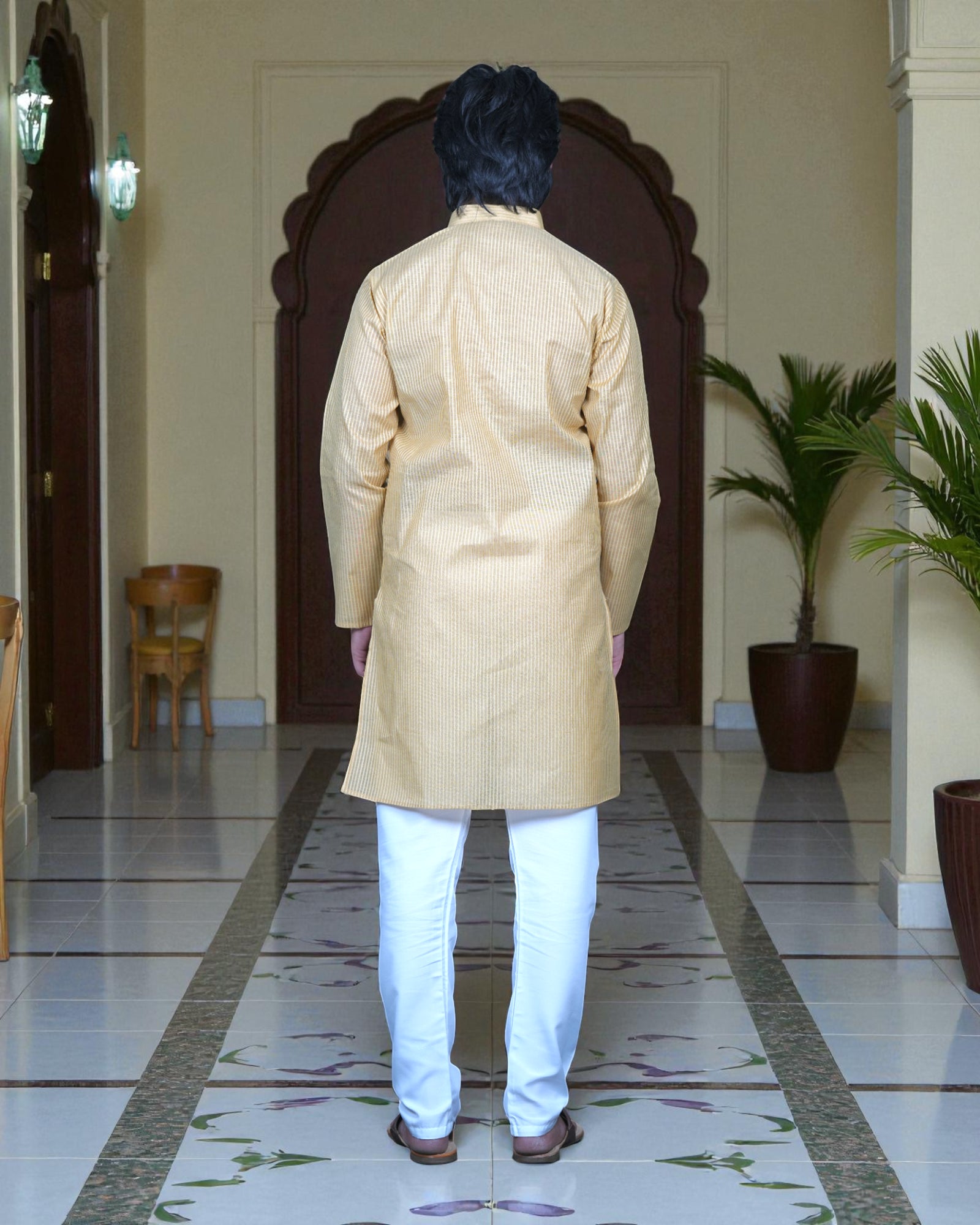 Striped Cotton Kurta Pajama Set