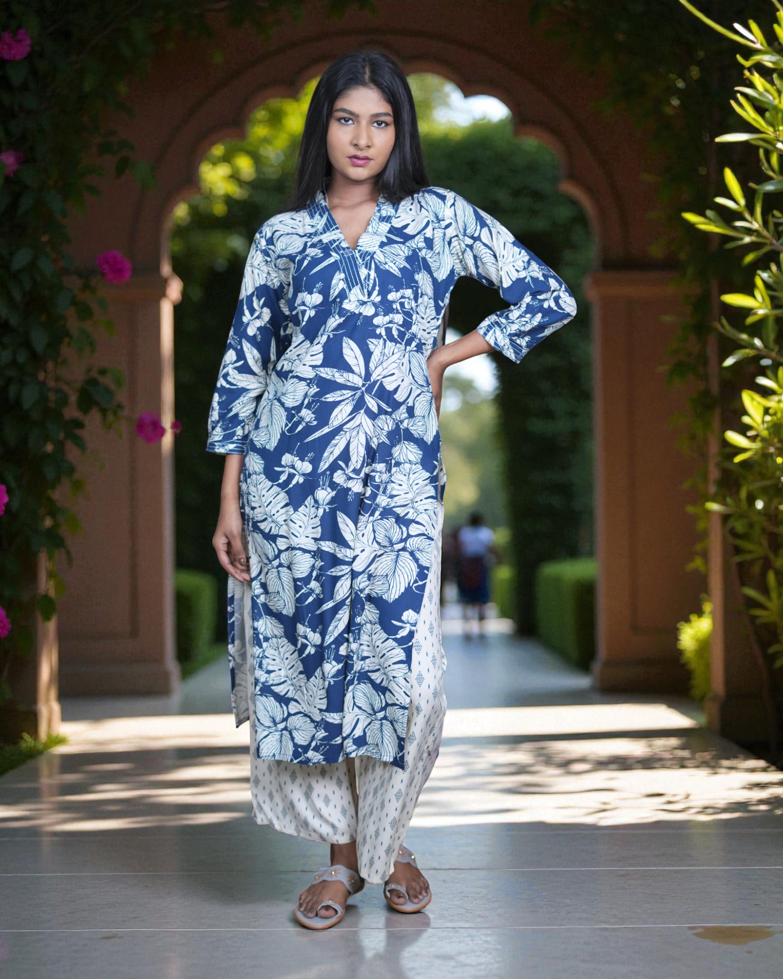Floral Print Soft Rayon Co-Ord Set