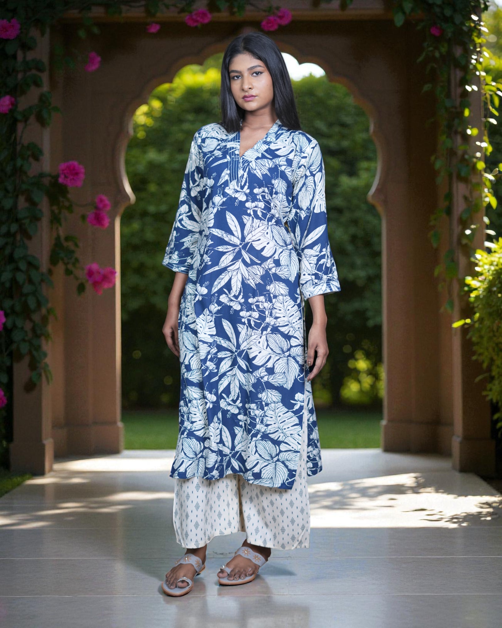Floral Print Soft Rayon Co-Ord Set