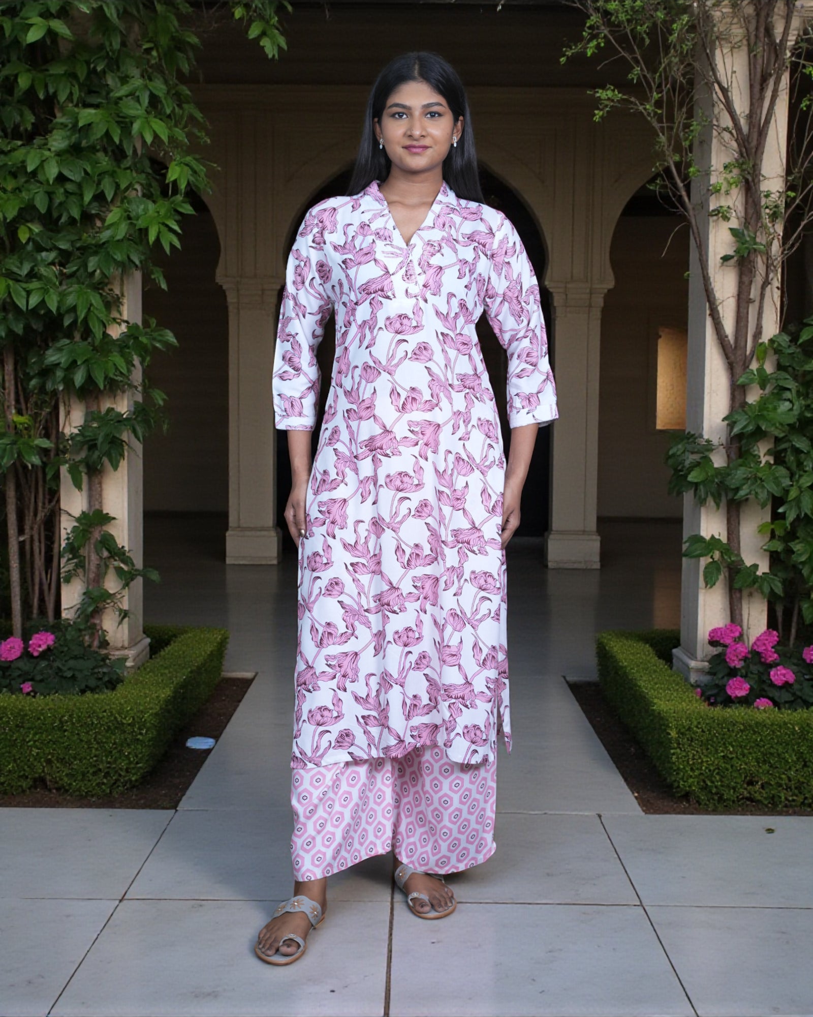 Floral Printed Rayon Co-Ord Set