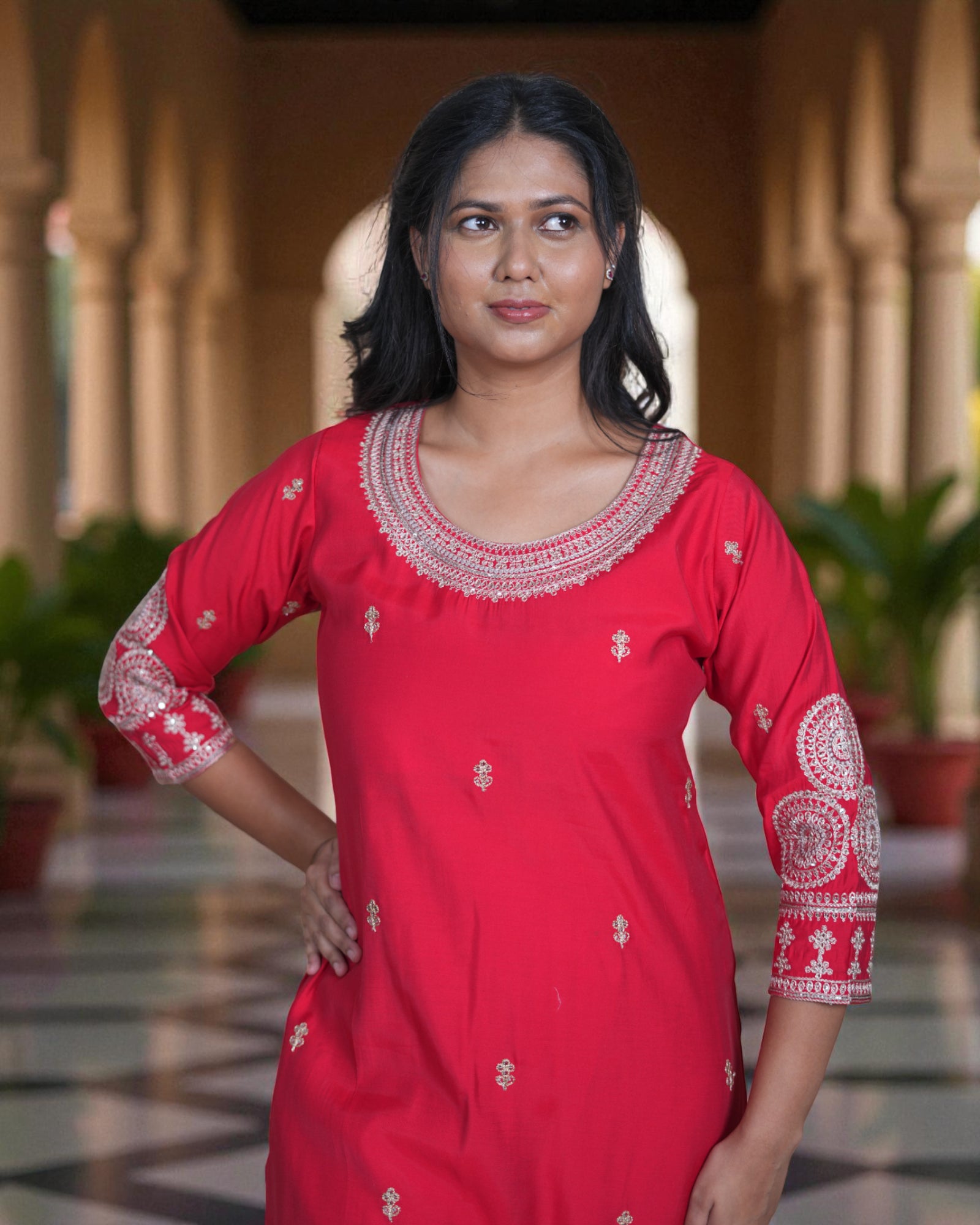 Silk Kurta Set with Dupatta