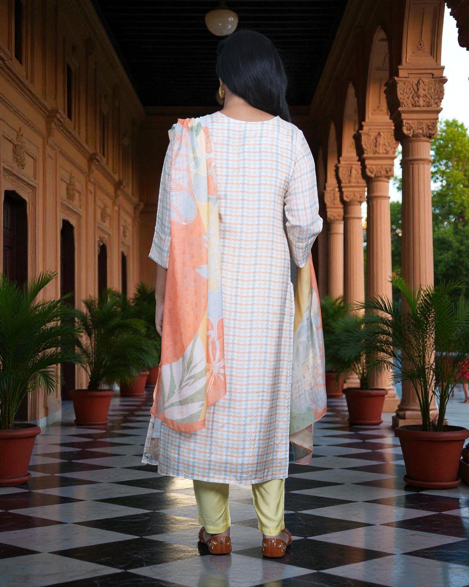 Multicolor Embroidered Kurta Set
