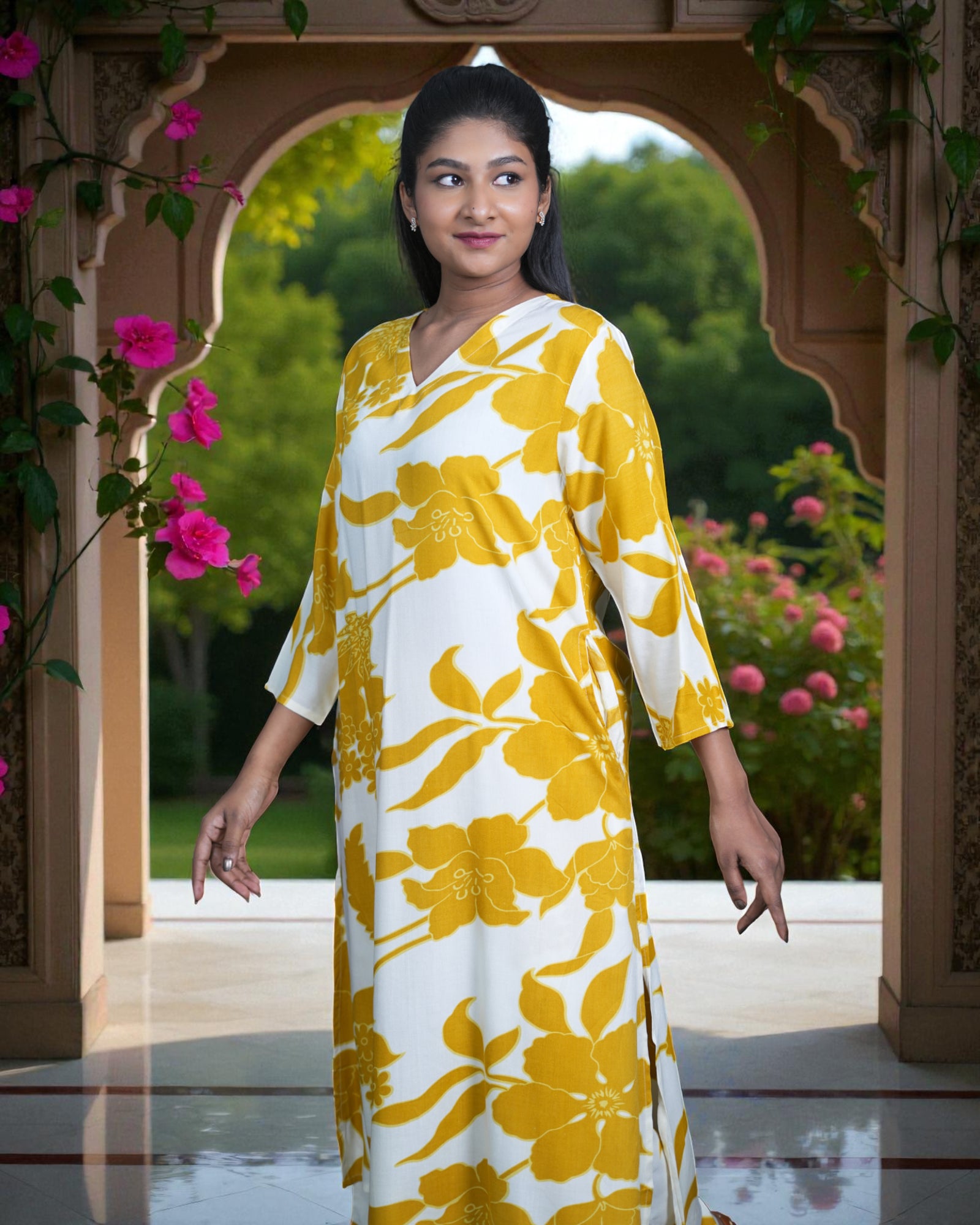 Floral Cotton Cord Co-Ord Set