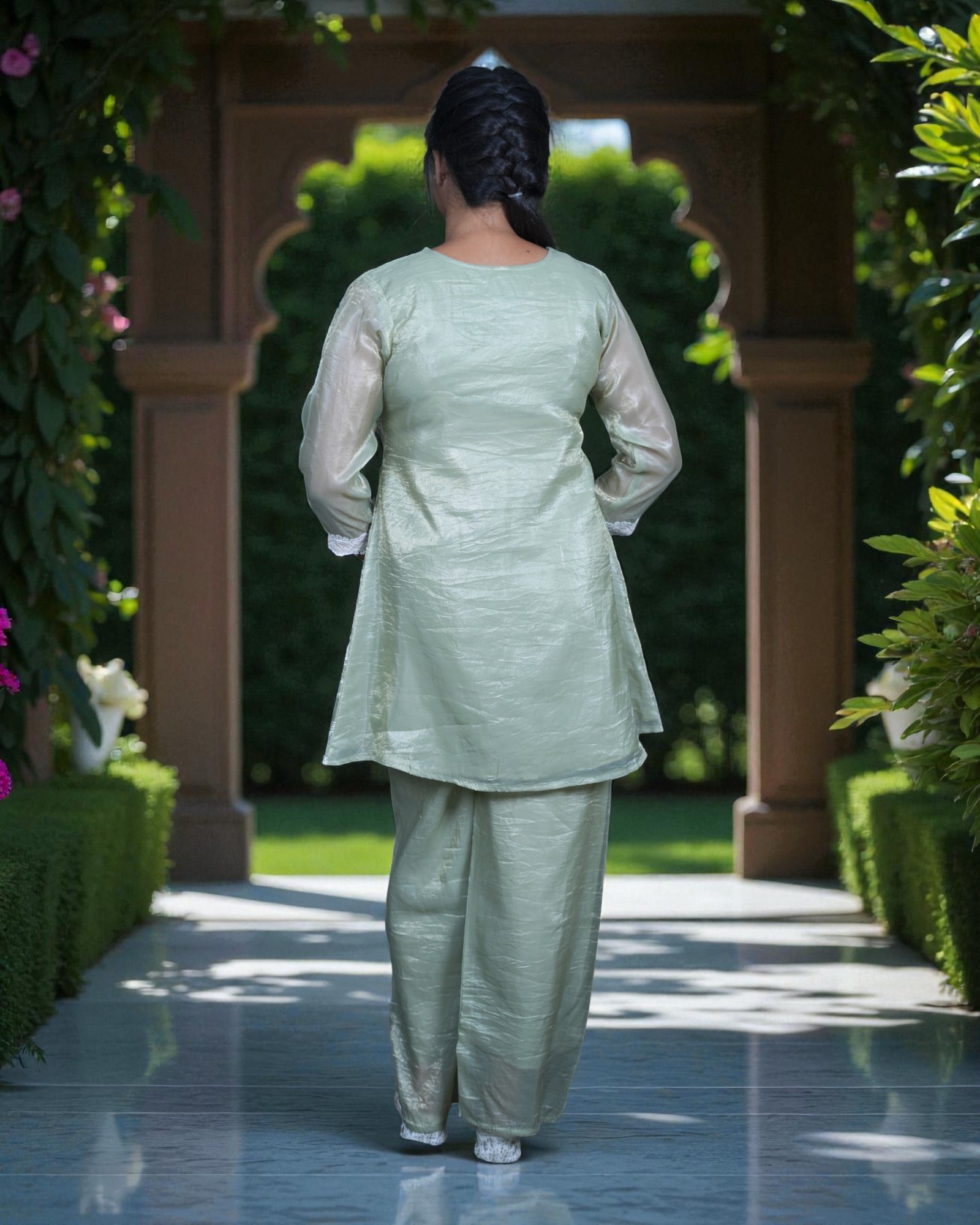 Silk Embroidered Cord Co-Ord Set