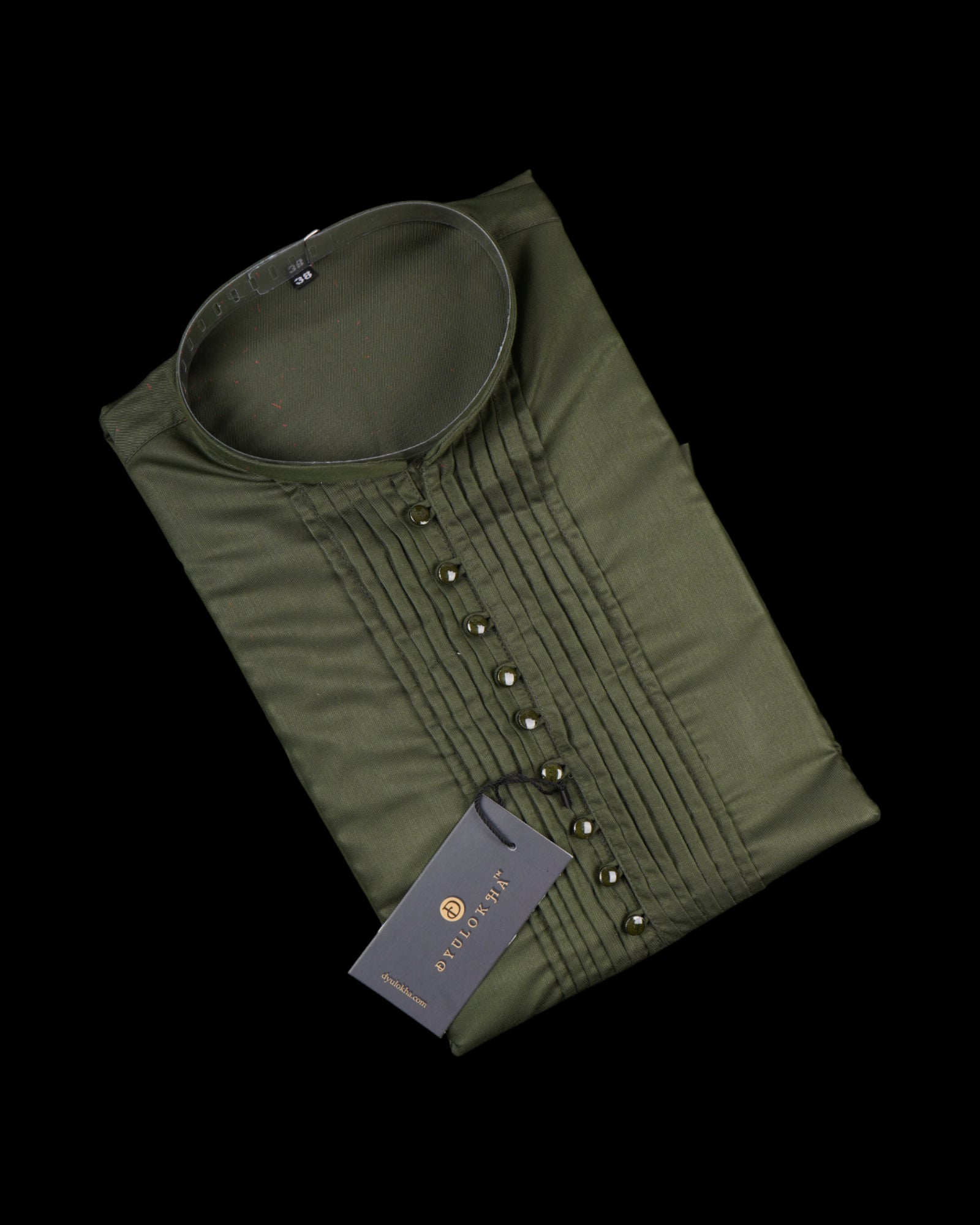 Cotton Pleated Kurta Pajama Set