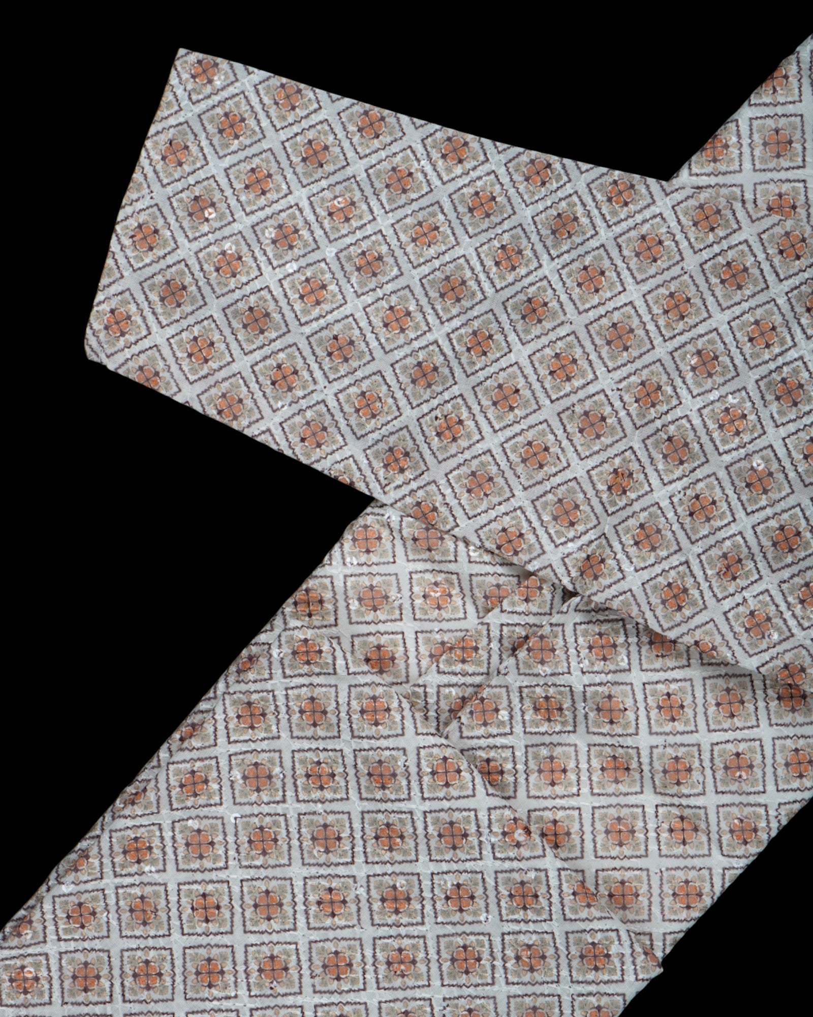 Textured Cotton Blend Kurta Pajama