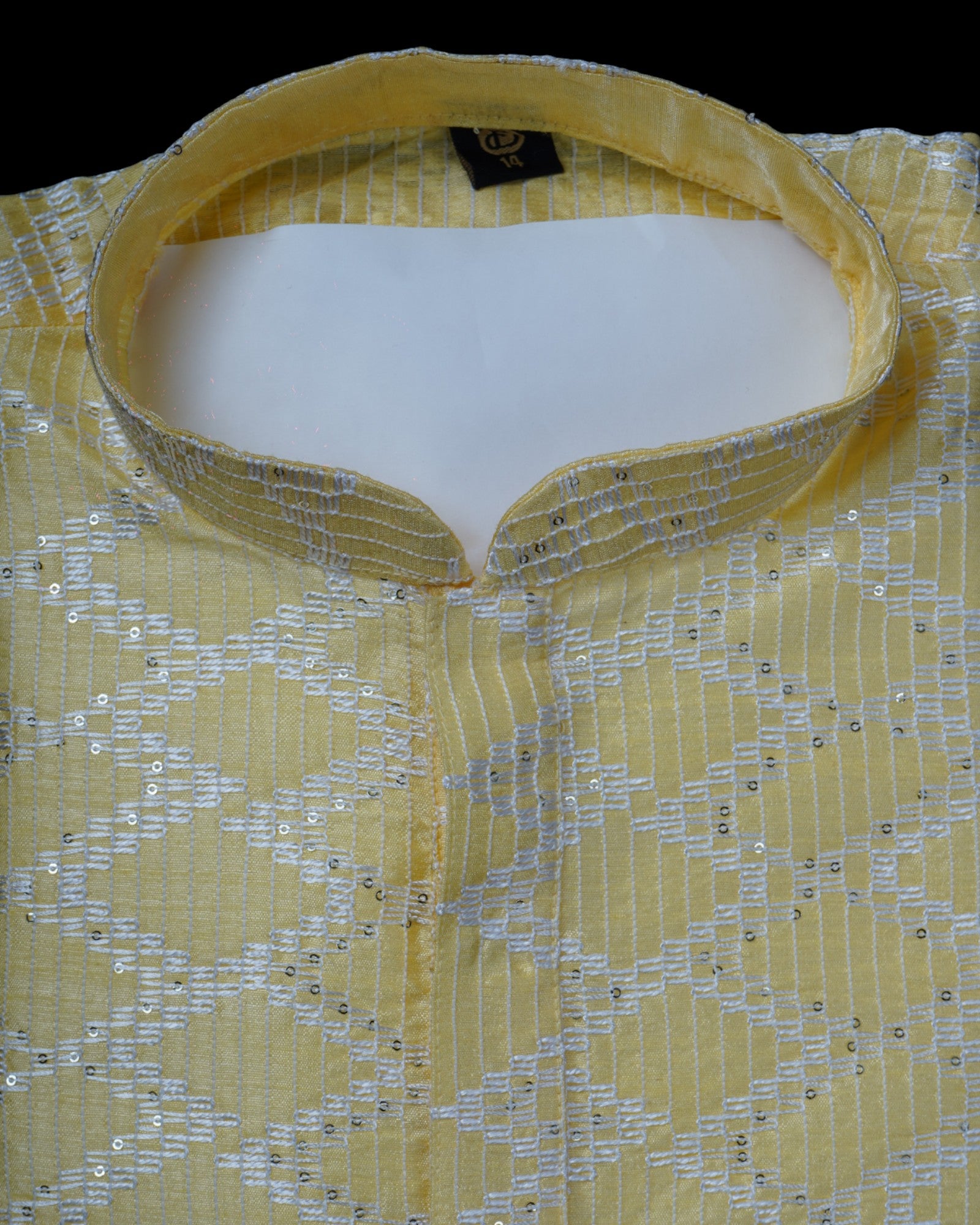 Cotton Embroidered Sequins Kurta Pajama Set