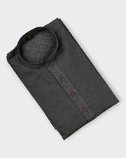 Diamond Print Cotton Embroidered Kurta Pajama