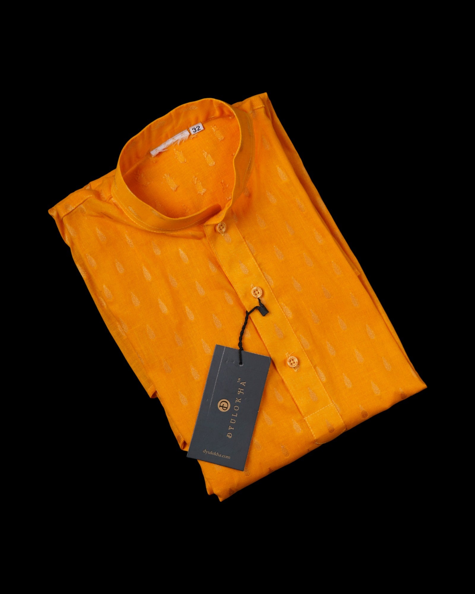 Check Texture Cotton Butta Kurta Pajama Set