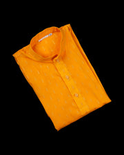 Check Texture Cotton Butta Kurta Pajama Set